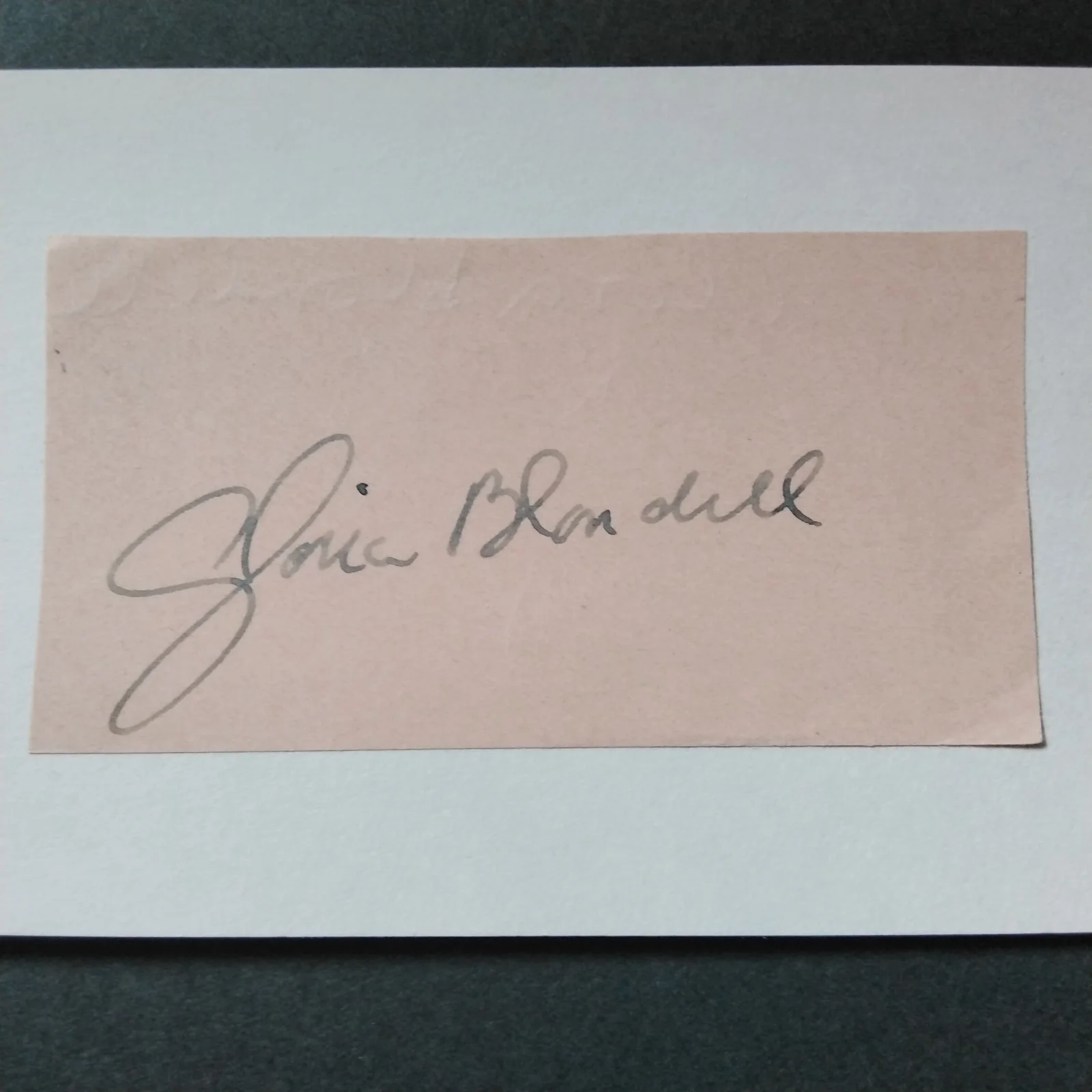 Gloria Blondell SIGNED Card Photo 40s Movie TV Actress Life of Riley Daisy Duck, изображение 3