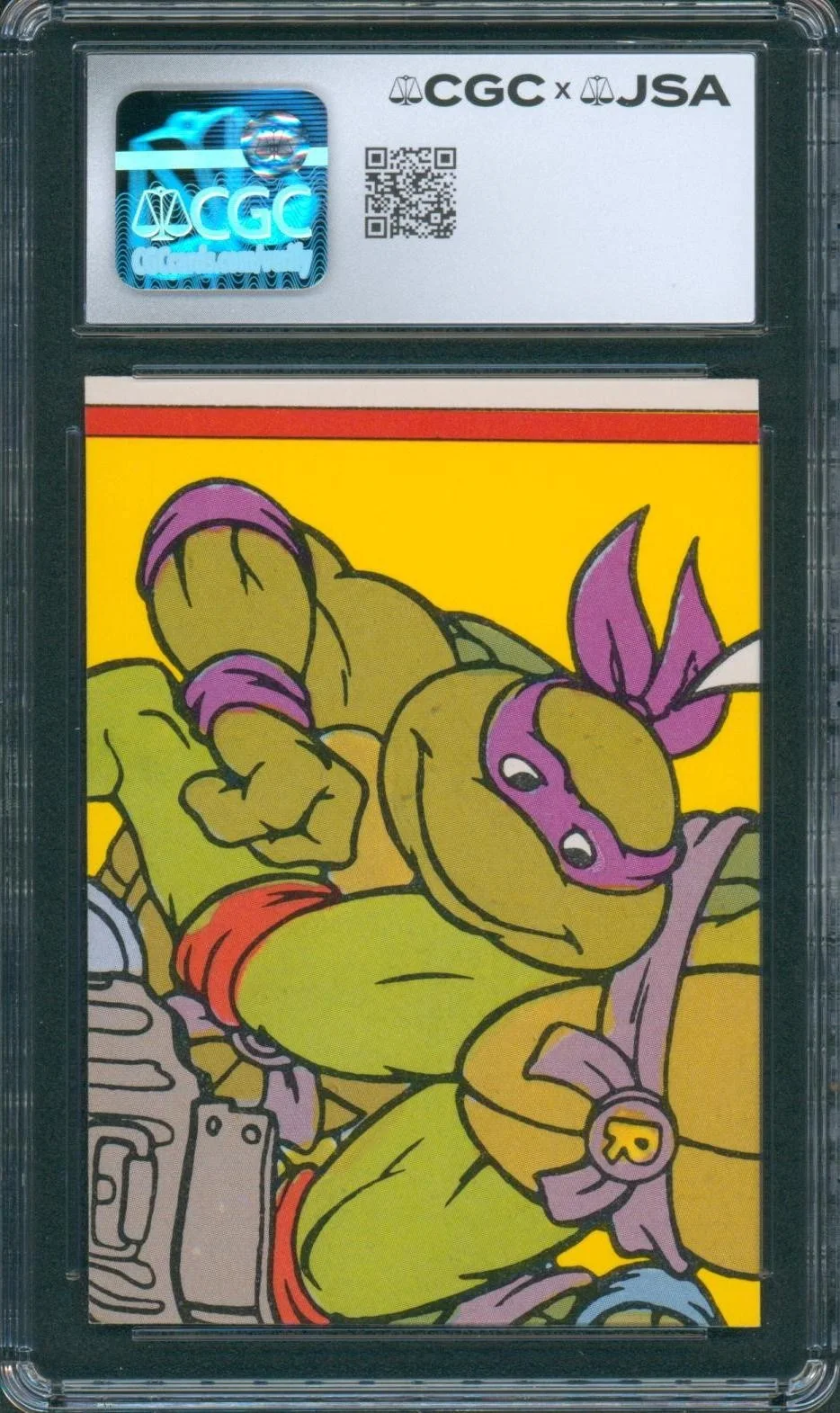 Cam Clarke — Cam Clarke Signed Card Teenage Mutant Ninja Turtles Leonardo Auto CGC x JSA SLAB, изображение 2