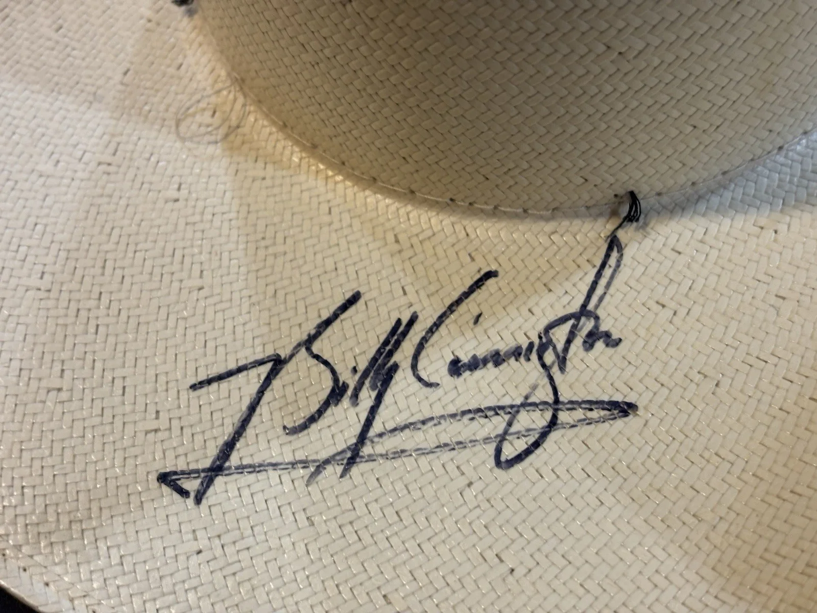 Billy Currington and Blackhawk Signed Cowboy Hat Autographed, image 2