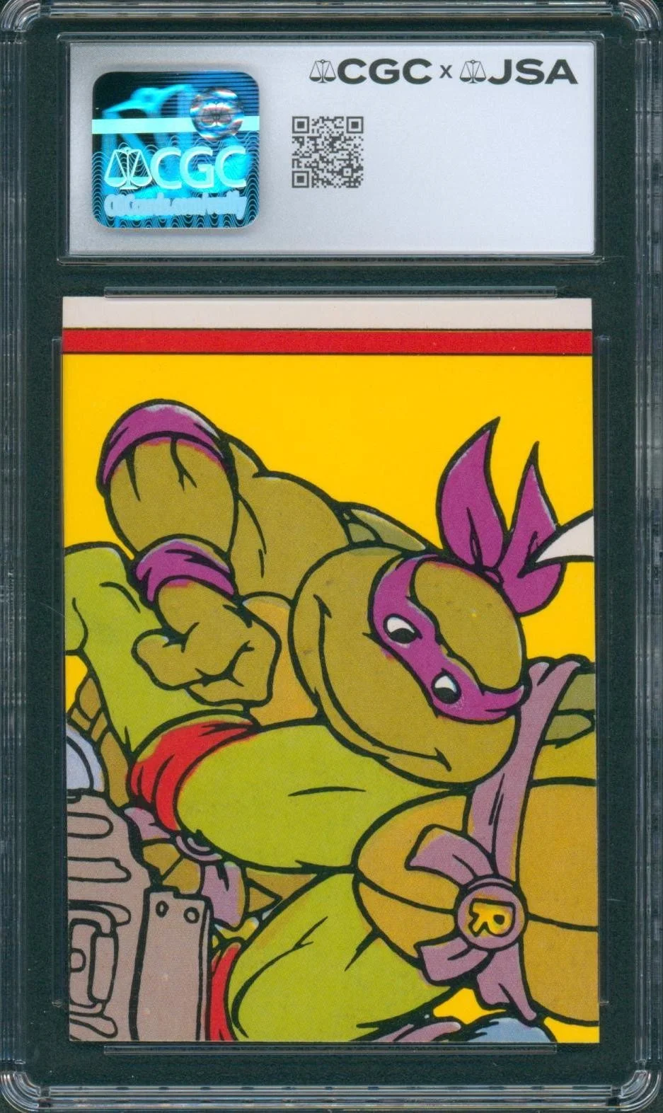 Cam Clarke — Cam Clarke Signed Card Teenage Mutant Ninja Turtles Leonardo Auto CGC x JSA SLAB, изображение 2