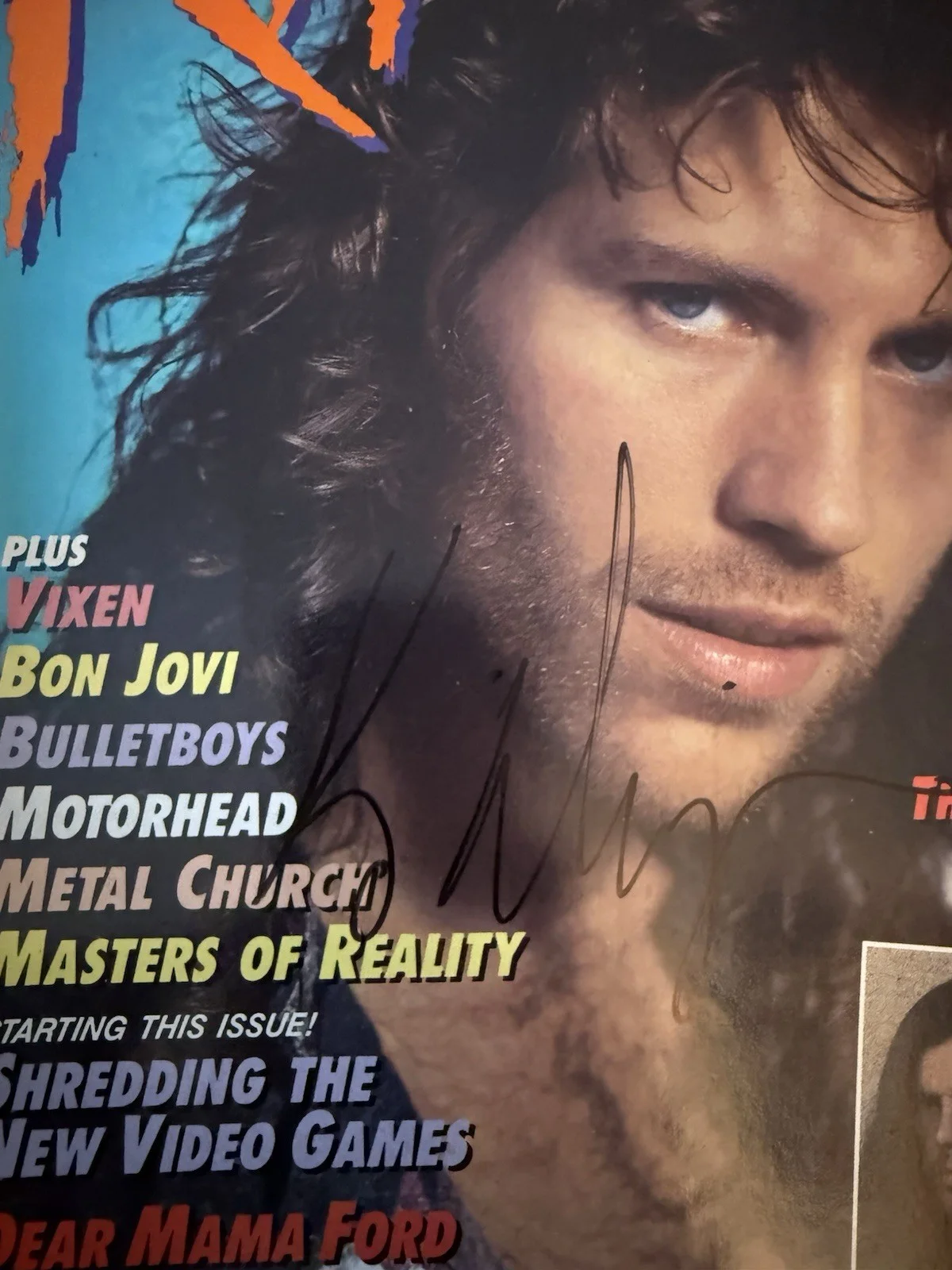 Kip Winger Signed Autographed 1989 RIP Magazine, image 2