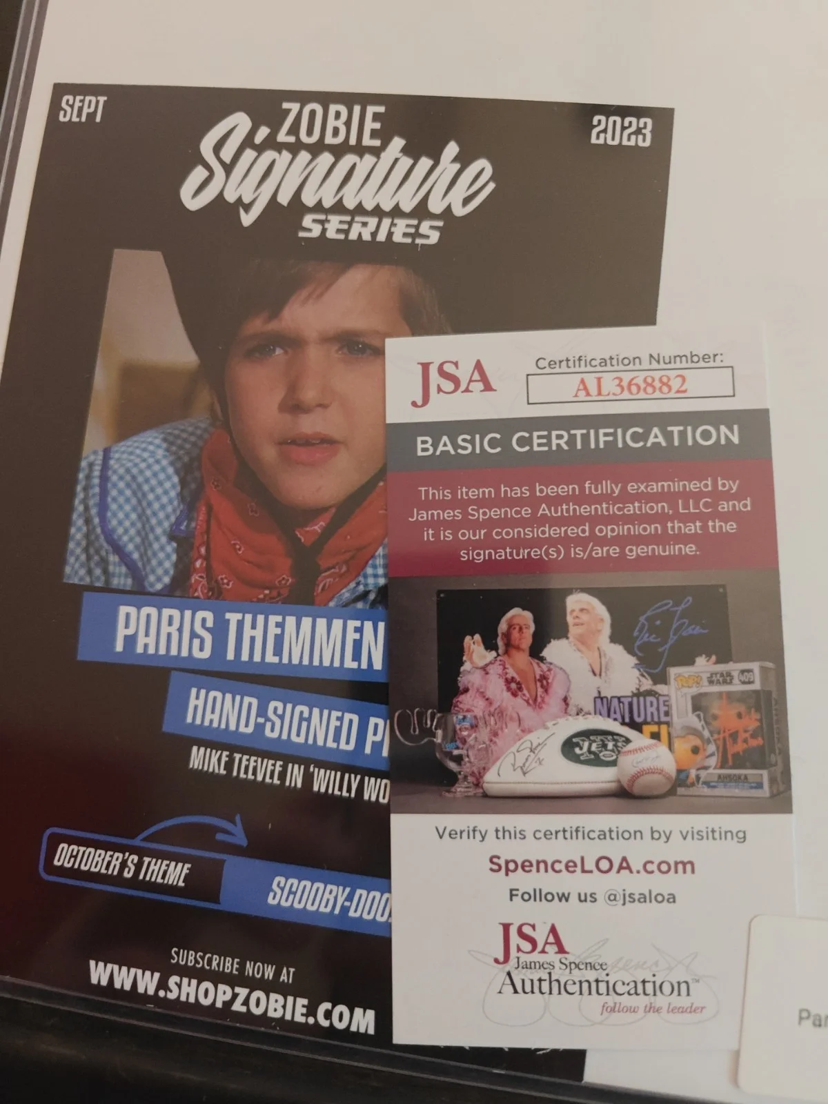 Paris Themmen — Paris Themmen Autograph Signed 8x10 Photo! Mike TV WILLY Wonka-JSA Cert, изображение 3