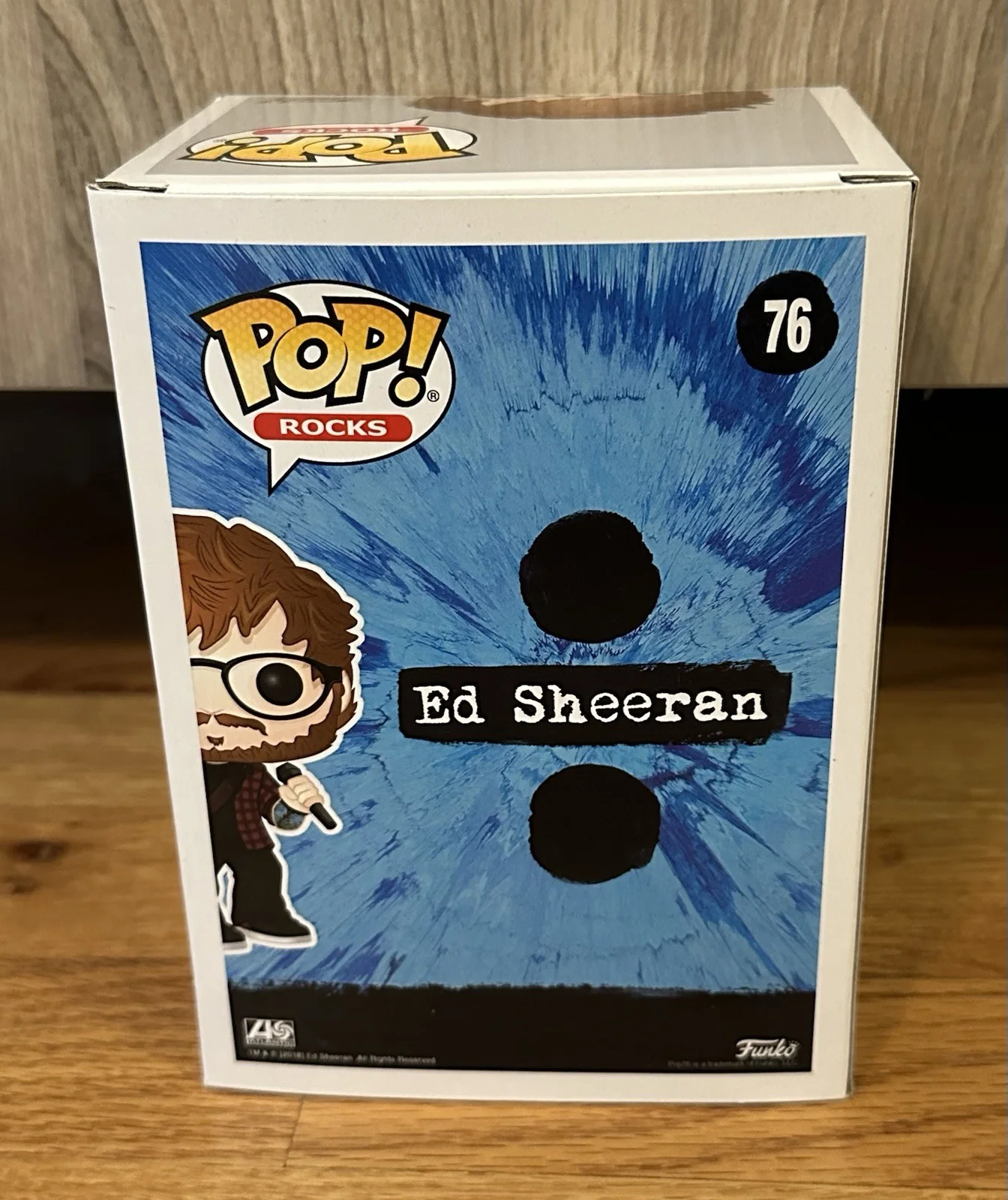 Ed Sheeran SIGNED JSA COA Funko Pop #76 Vaulted Rare Pop Rocks, image 5