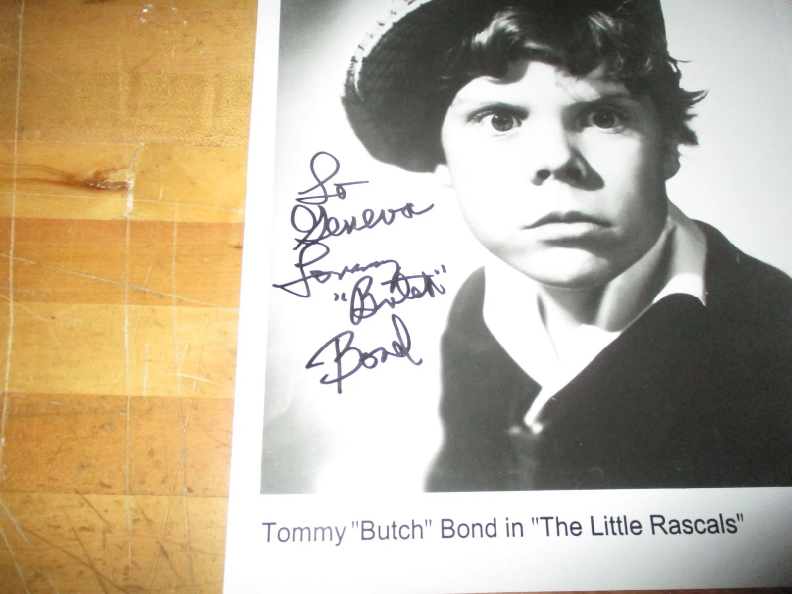 Tommy "Butch" Bond Signed 8" x 10" Promotional Photo - Little Rascals Fame, изображение 2