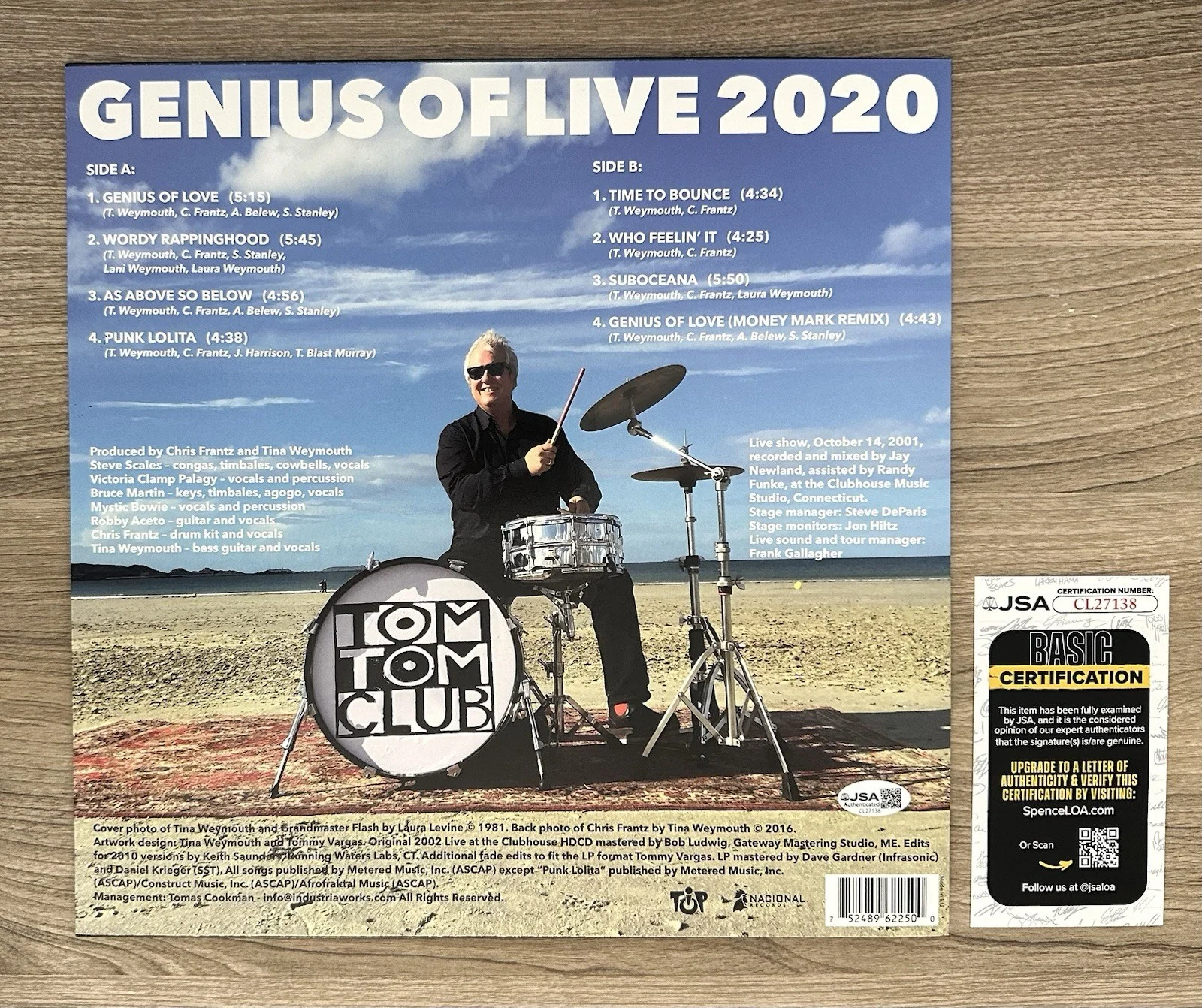 Tom Tom Club SIGNED JSA Genius Of Live 2020 Autographed Chris Tina Talking Heads, изображение 3
