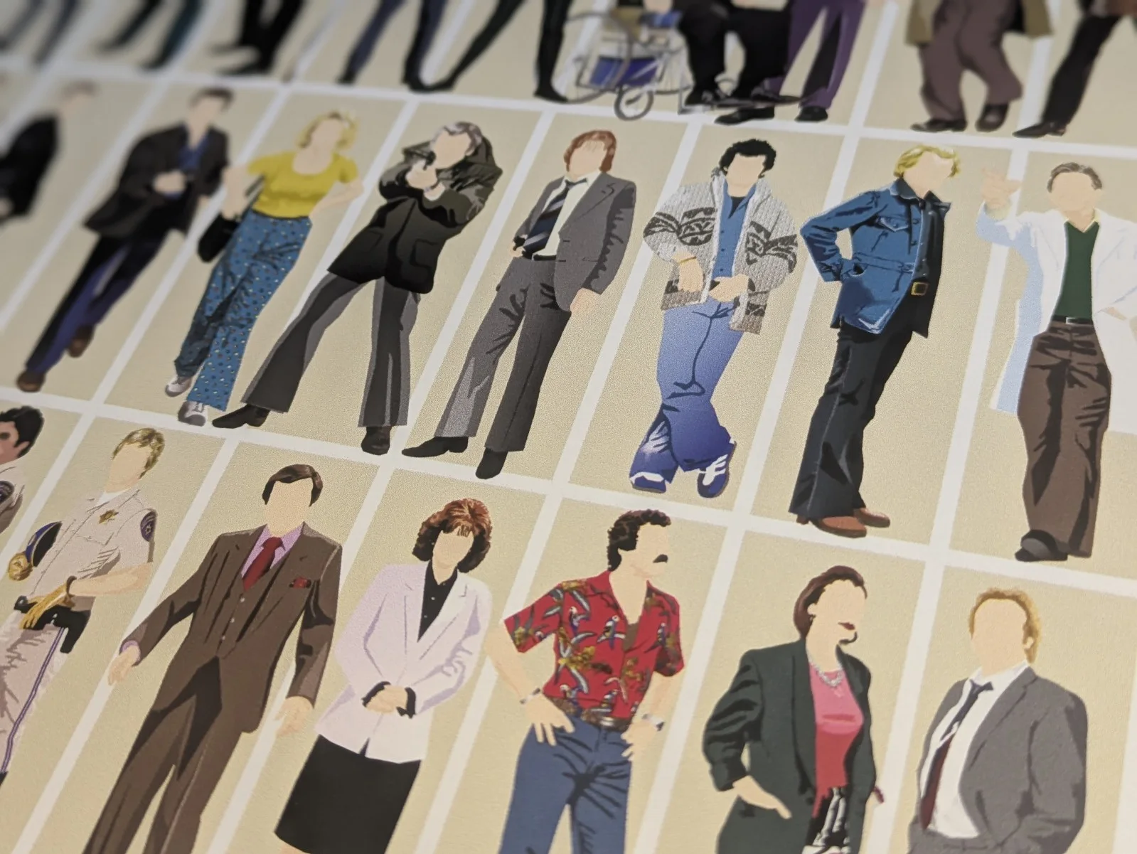 TV COP Shows Art Print 70s 80s 90s Columbo Magnum Sweeney Starsky CSI 24 Dexter, изображение 3