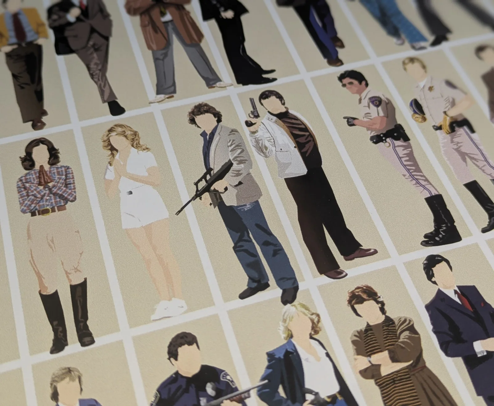 TV COP Shows Art Print 70s 80s 90s Columbo Magnum Sweeney Starsky CSI 24 Dexter, изображение 4