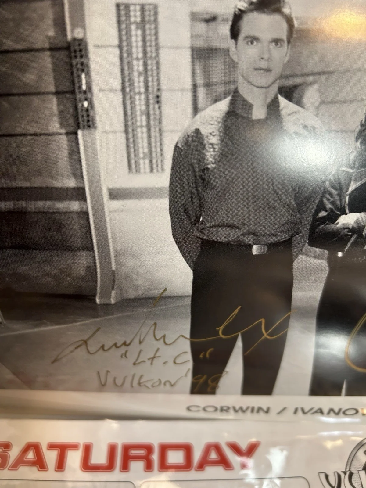 Claudia Christian, Joshua Cox — Babylon 5 Signed Photo By 2 Claudia Christian, Joshua Cox photo from signing, изображение 3