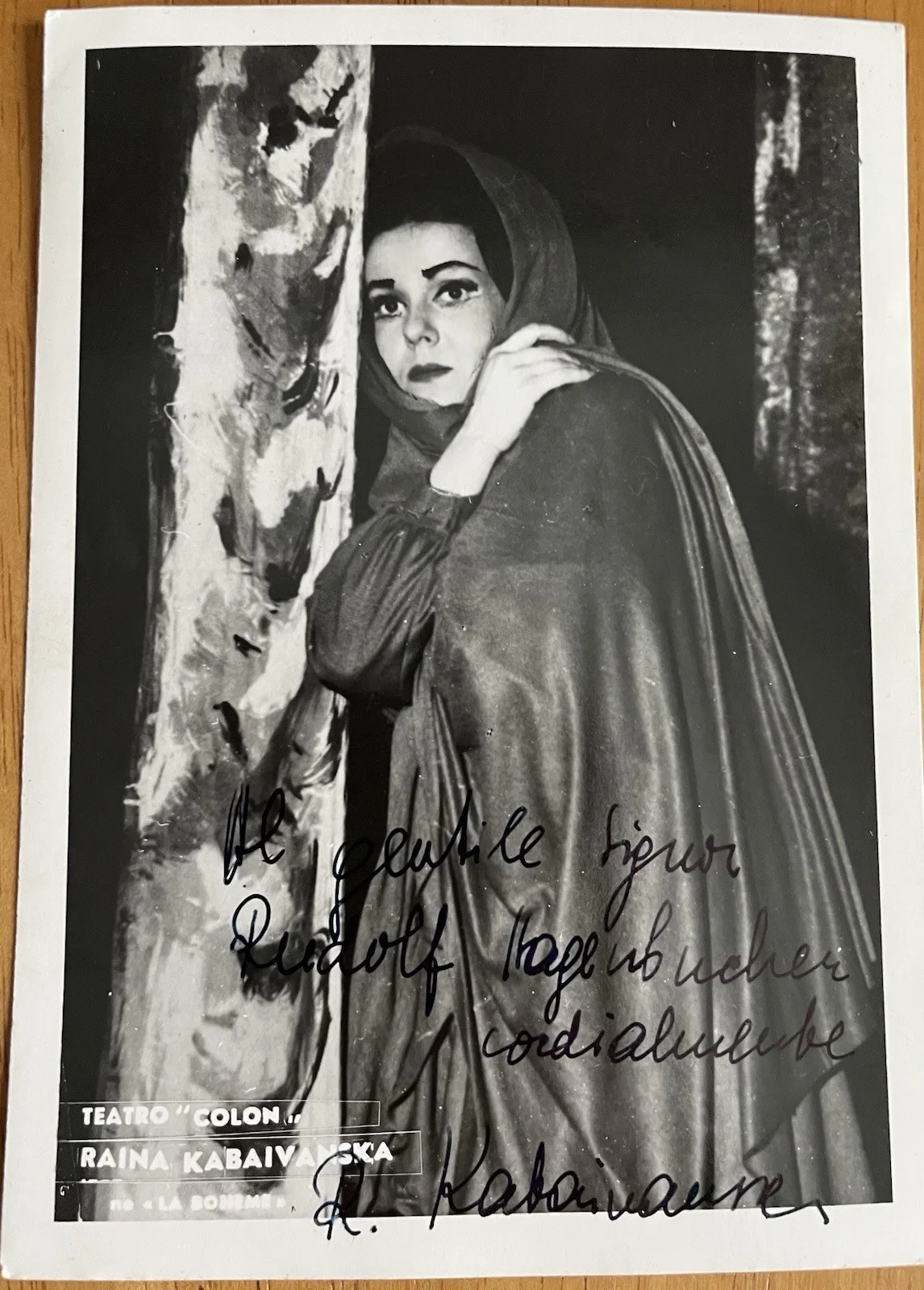 Bulgarian Opera Soprano Raina Kabaivanska Autograph Photo, изображение 2