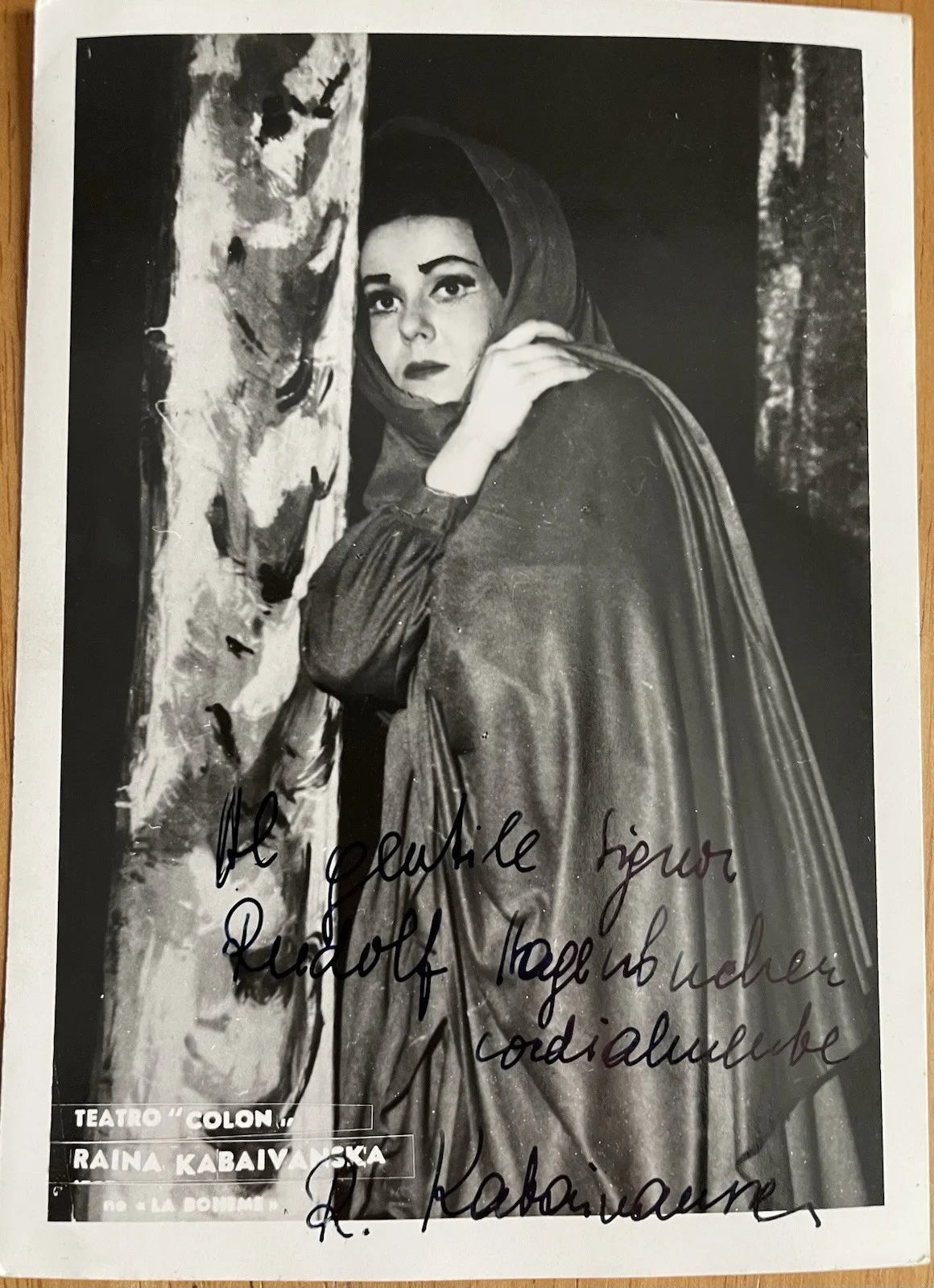 Bulgarian Opera Soprano Raina Kabaivanska Autograph Photo, изображение 3