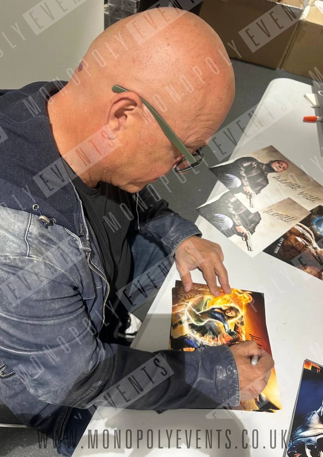 10x8" Fantastic Four Poster Signed by Ioan Gruffudd and Michael Chiklis, image 3
