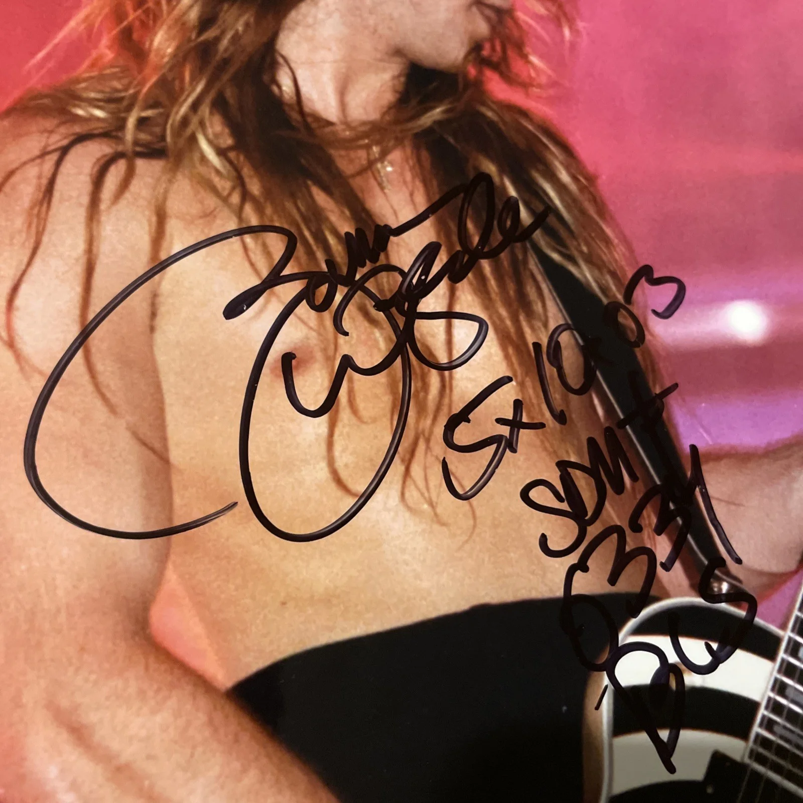 ZAKK WYLDE Signed Autographed Guitarist 8x10 Photo OZZY Black Label Society BLS, изображение 2