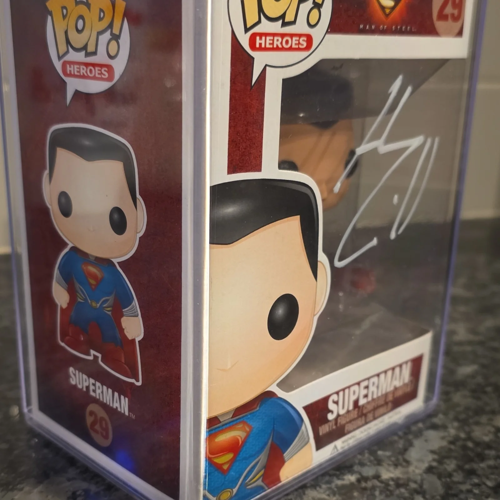 Superman Henry Cavill signed Funko Man of Steel #29 SWAU Autographed, изображение 4