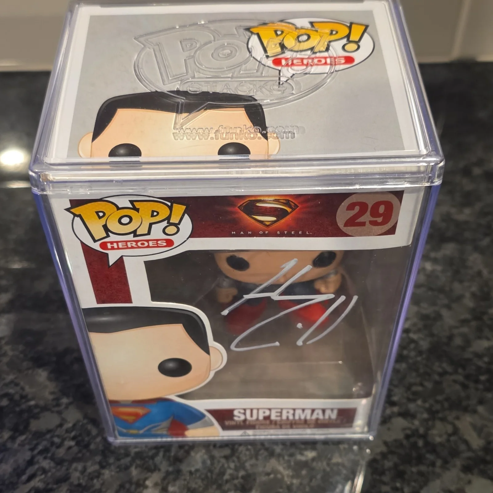 Superman Henry Cavill signed Funko Man of Steel #29 SWAU Autographed, изображение 5
