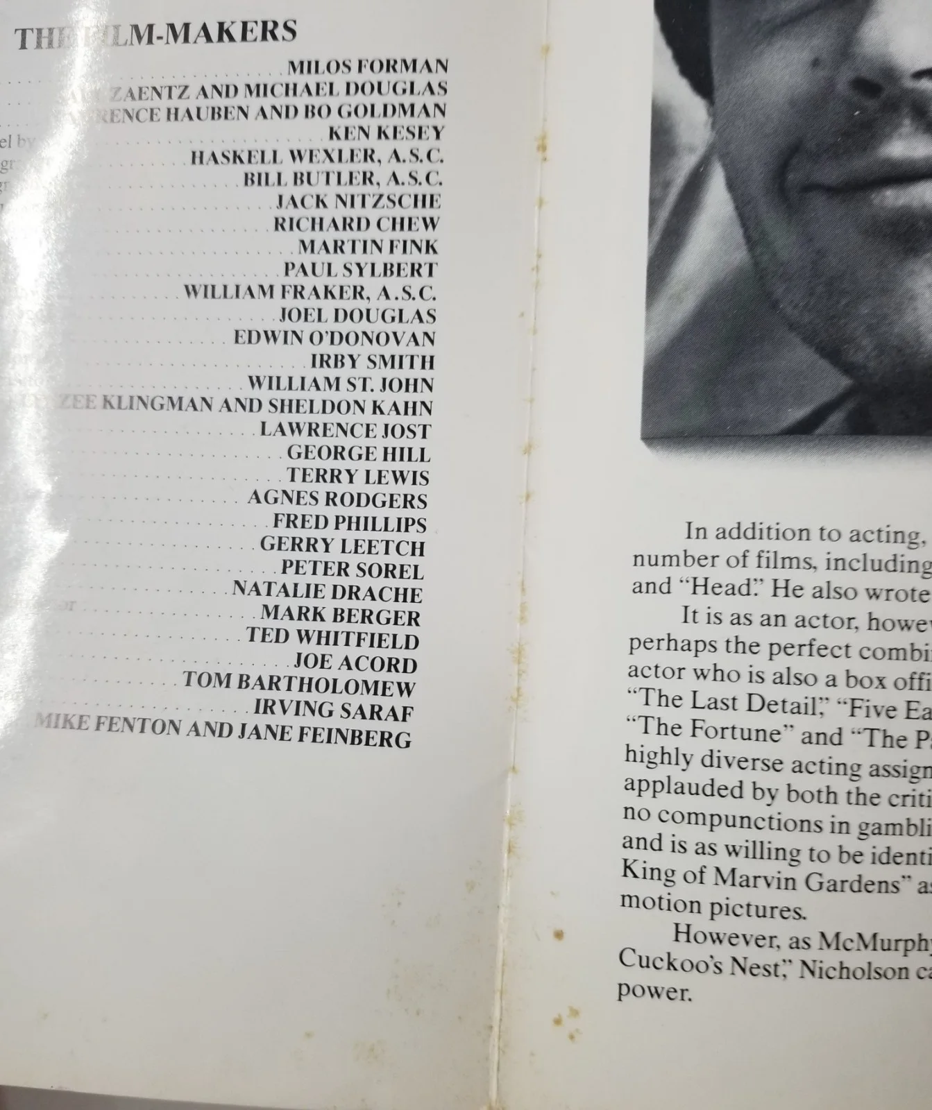 Jack Nicholson — Jack Nicholson SIGNED One Flew Over Cuckoo's Nest World Premiere Program JSA LOA, image 4