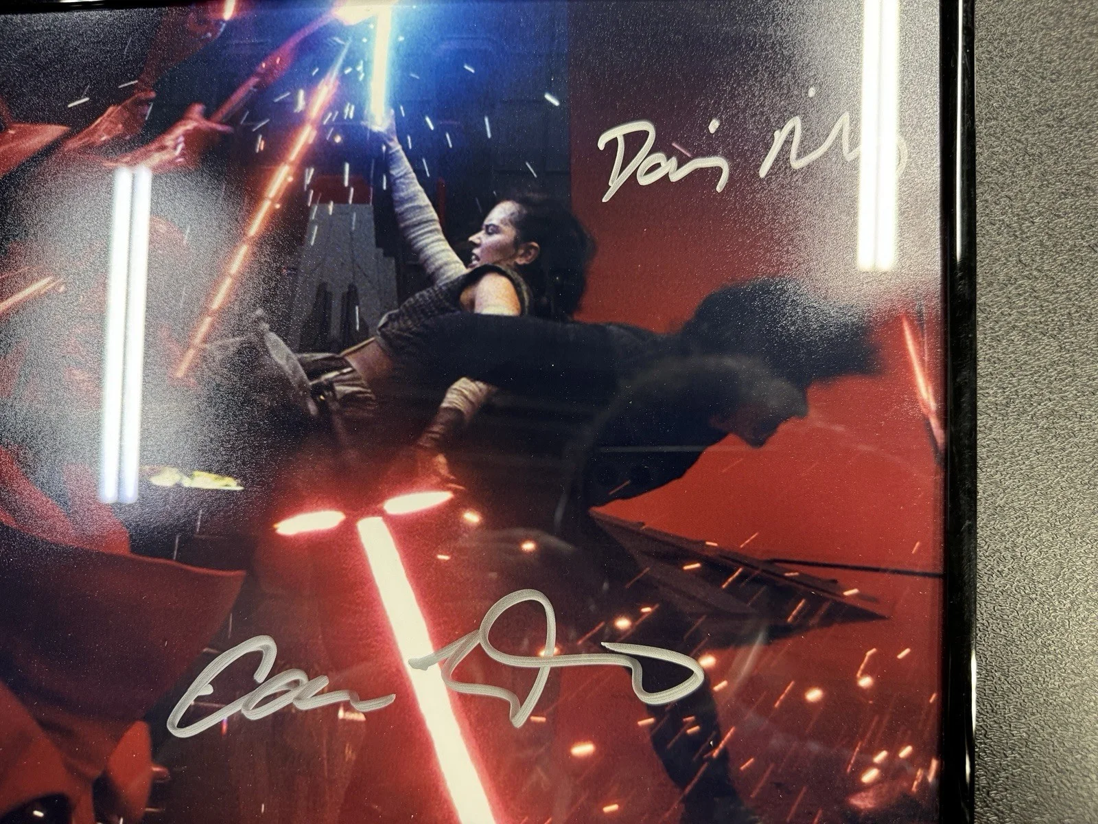 Star Wars Autograph Original pic Beckett Authenticated Daisy Ridley Adam Driver, image 2