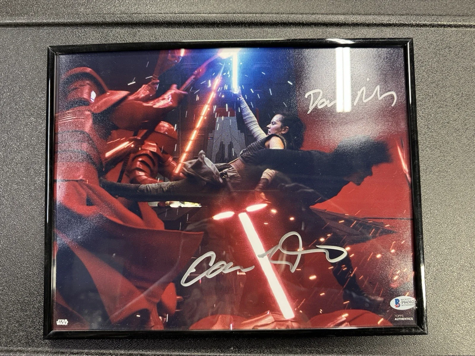 Star Wars Autograph Original pic Beckett Authenticated Daisy Ridley Adam Driver, image 4
