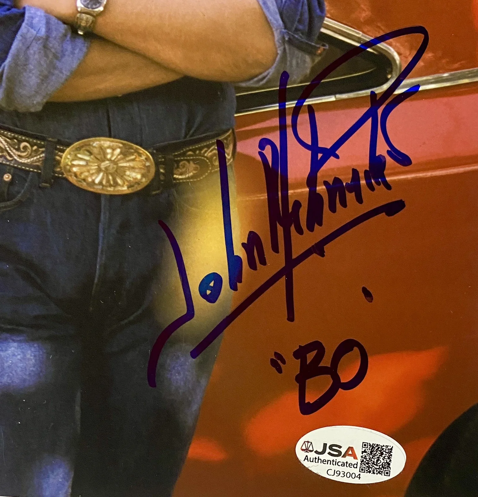 Dukes of Hazzard Cast Signed Photo - Catherine Bach John Schneider Tom Wopat JSA, изображение 2