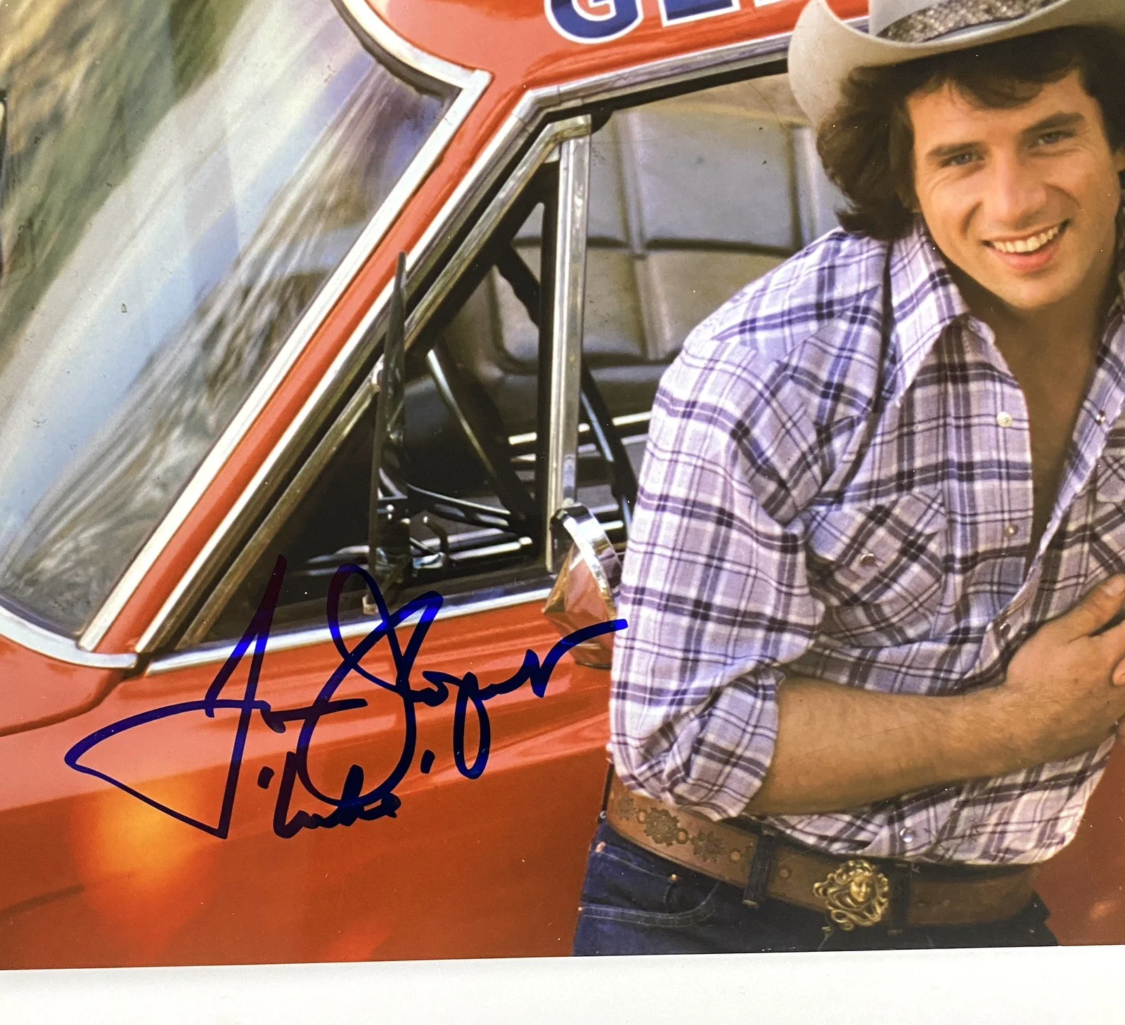 Dukes of Hazzard Cast Signed Photo - Catherine Bach John Schneider Tom Wopat JSA, изображение 4