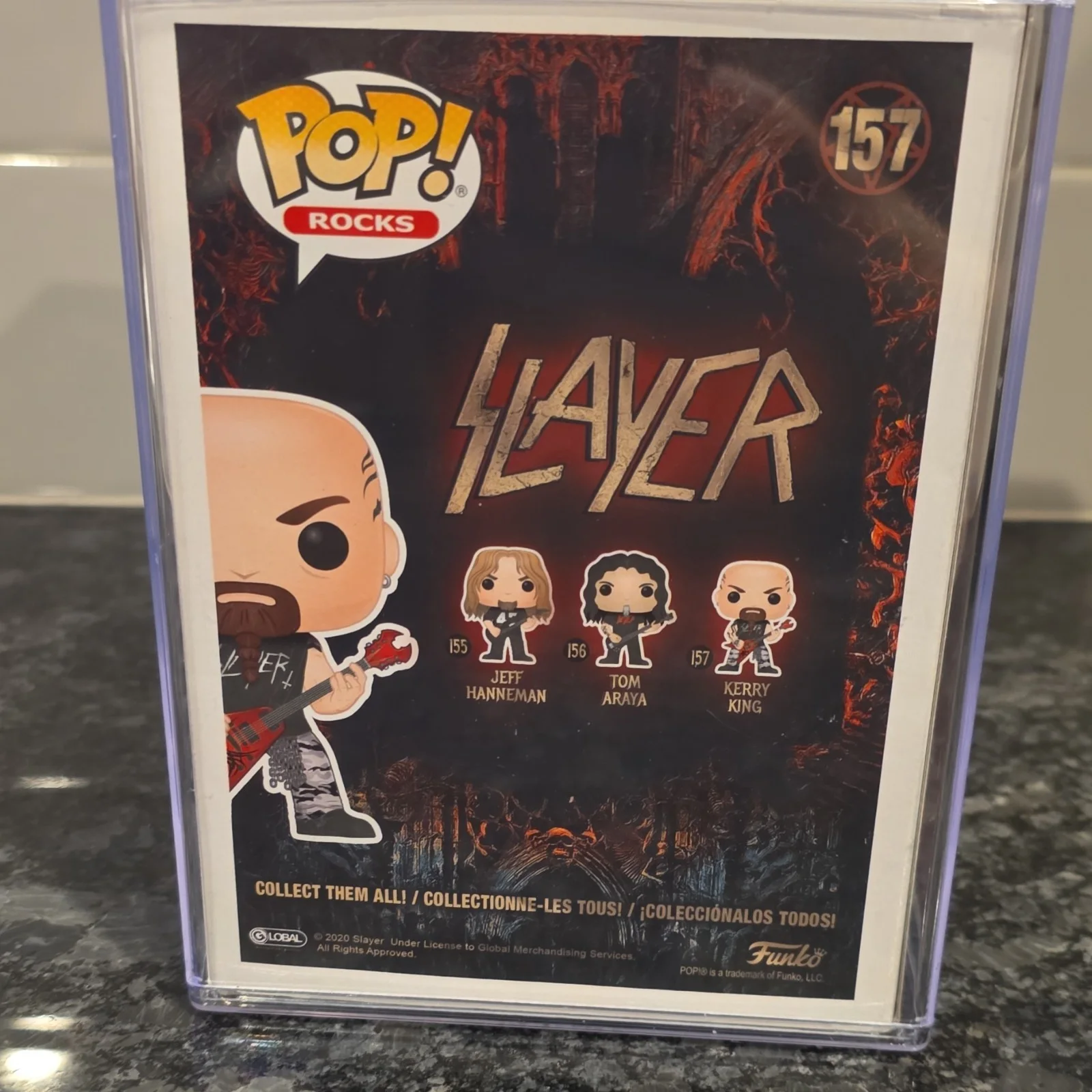 Funko Pop Rocks Slayer Kerry King Autographed Vinyl Figure Beckett Authenticated, изображение 2