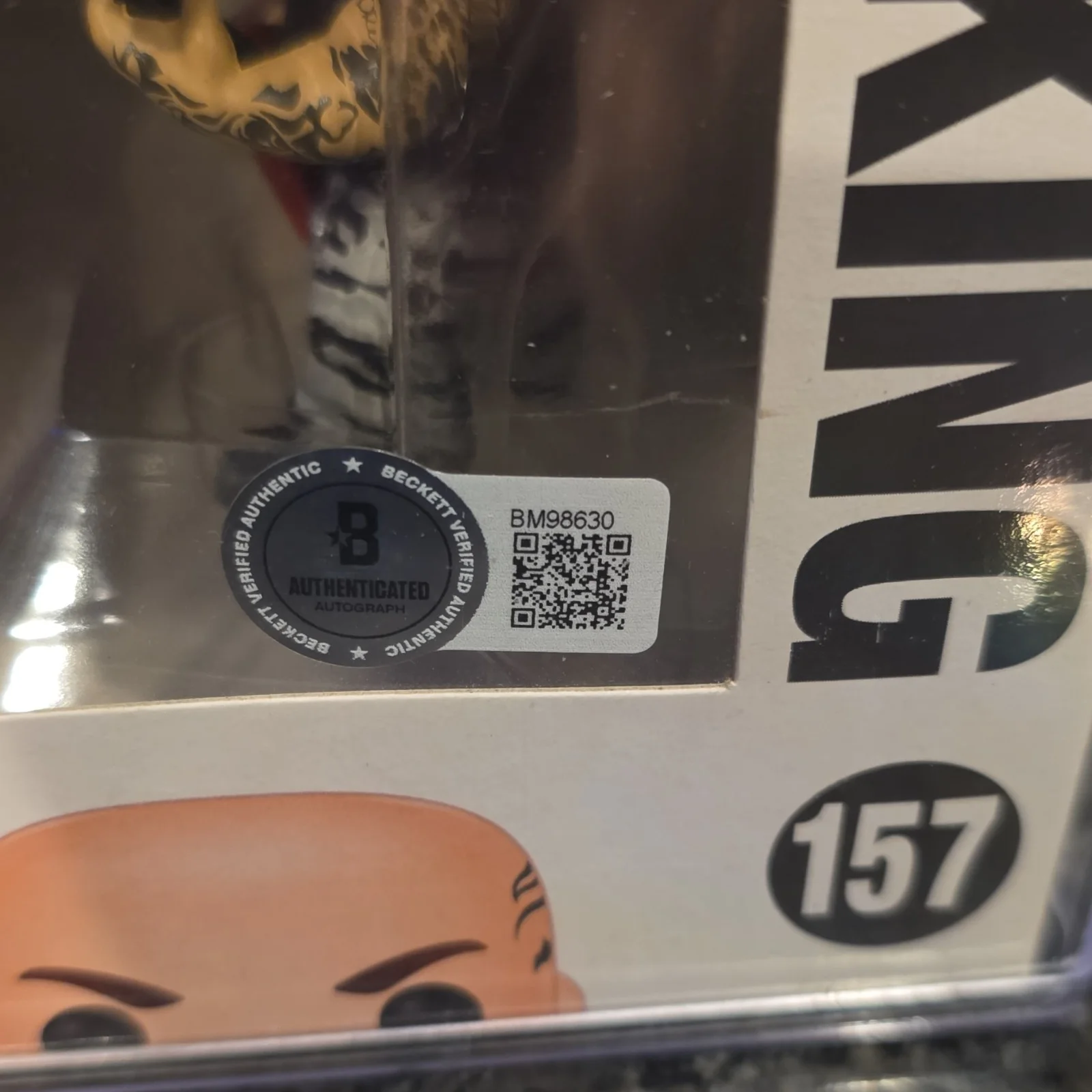 Funko Pop Rocks Slayer Kerry King Autographed Vinyl Figure Beckett Authenticated, изображение 3