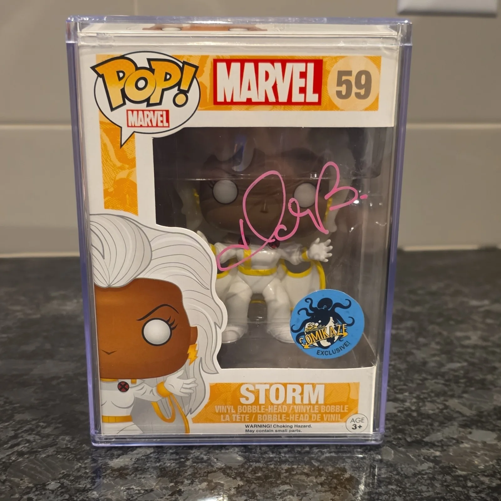 Halle Berry — Storm Halle Berry signed Funko Pop Marvel X-Men #59 Celebrity Authentics