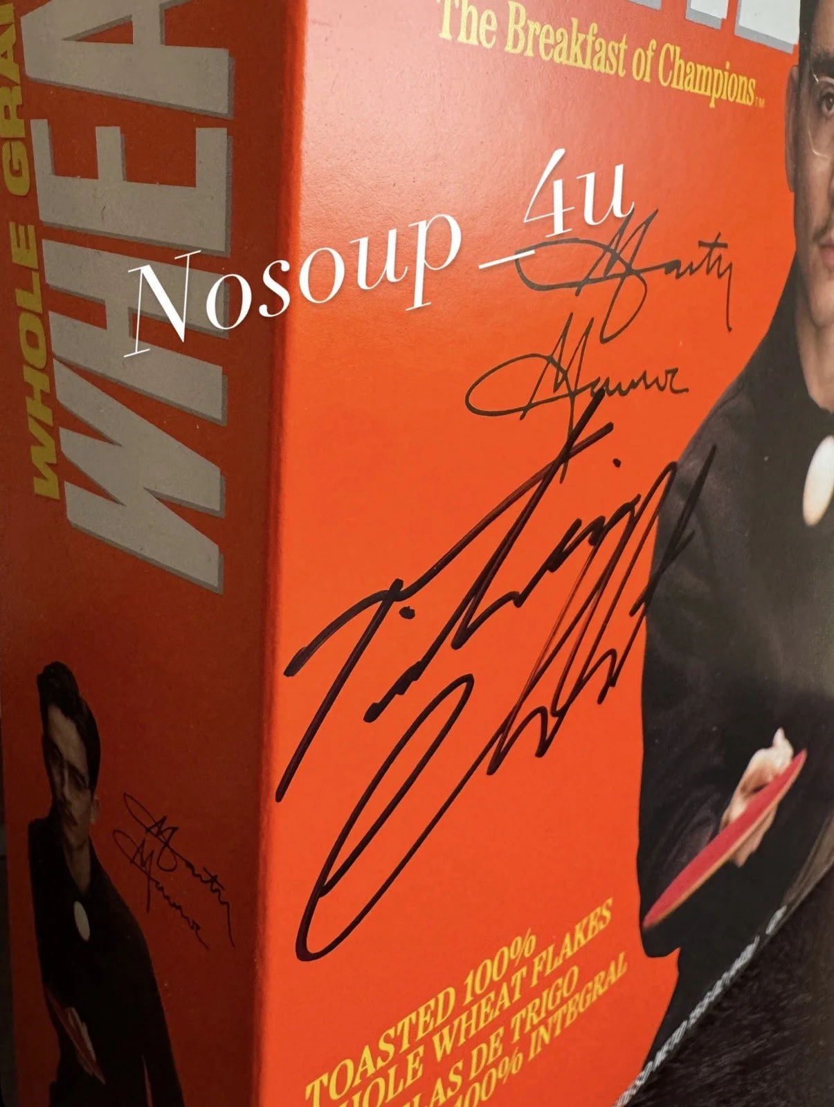 Marty Supreme Timothée Chalamet Signed Wheaties Box RARE, image 3