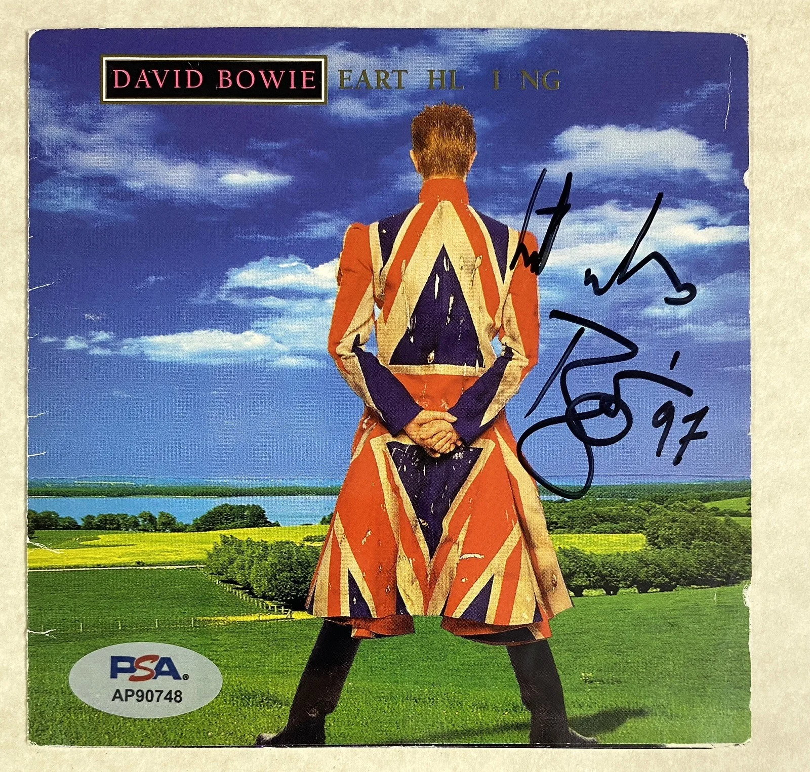 David Bowie Signed Earthling CD Cover – PSA, image 3