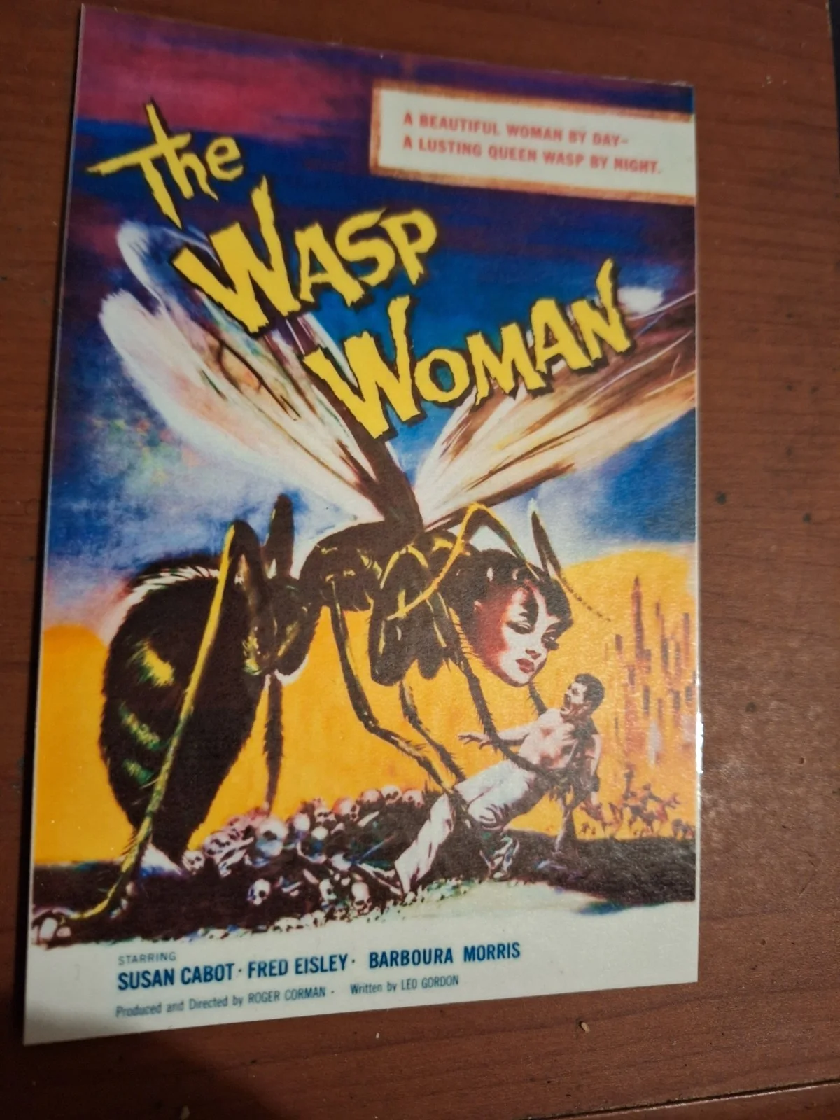 THE WASP WOMAN 1959 A6 Reproduction Postcard Sci-Fi Horror Roger Corman Cult, изображение 3