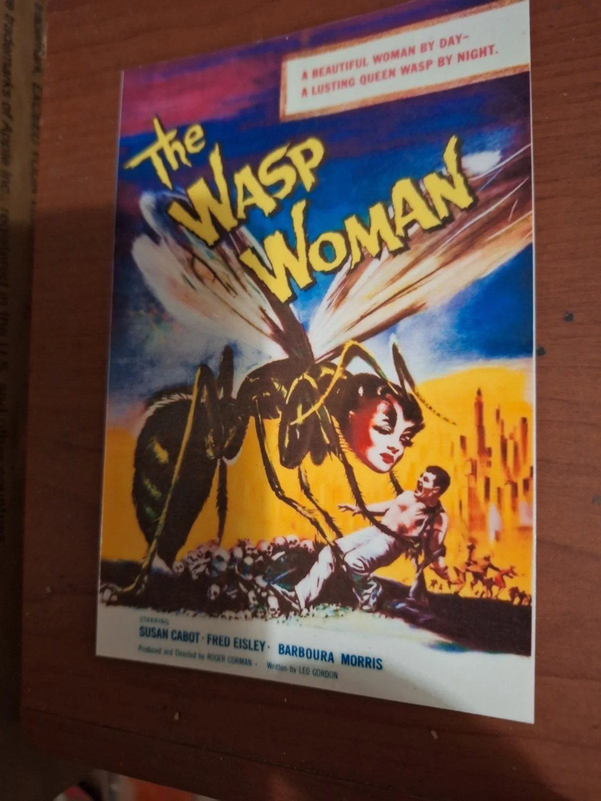THE WASP WOMAN 1959 A6 Reproduction Postcard Sci-Fi Horror Roger Corman Cult, изображение 4