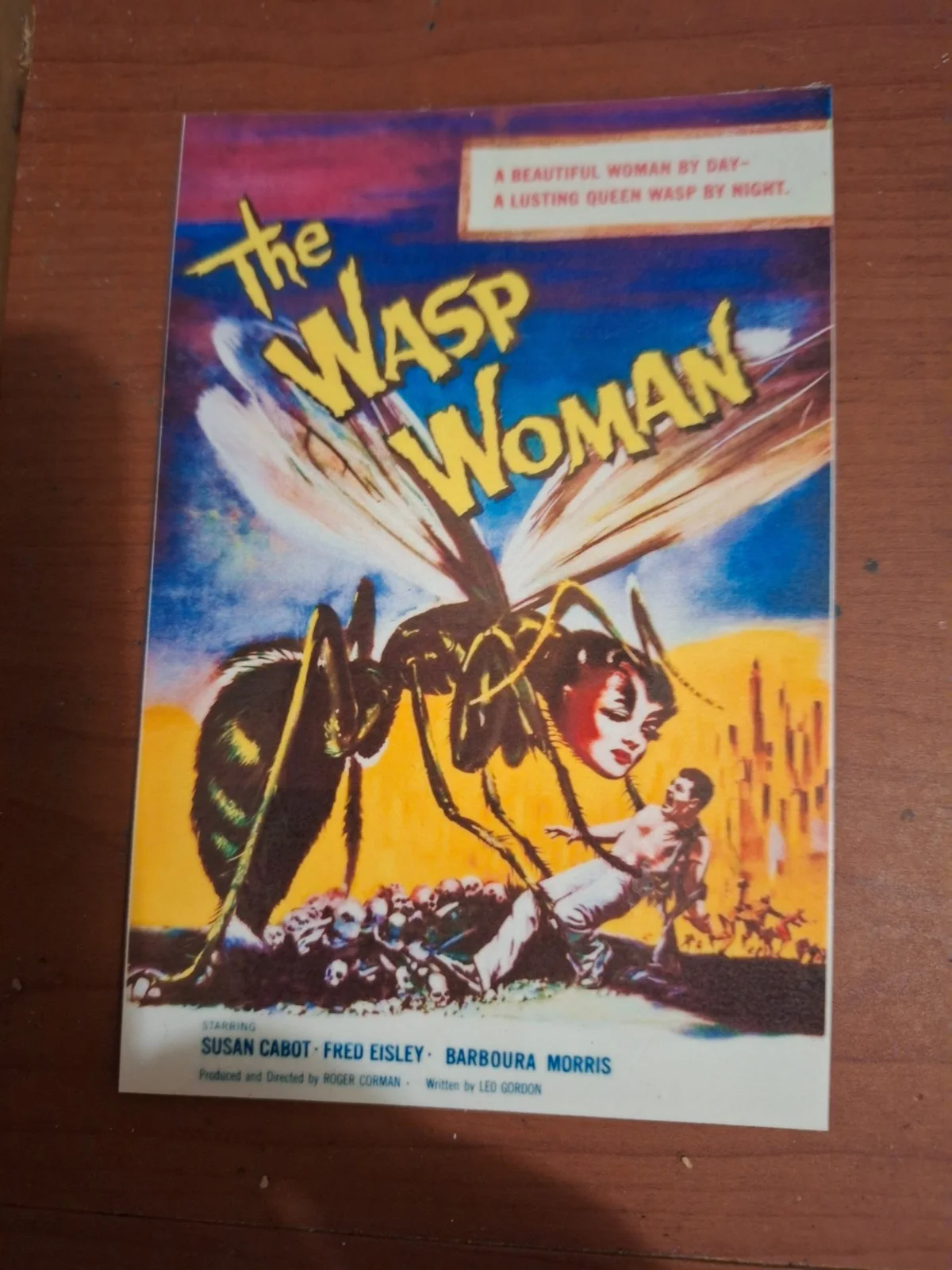 THE WASP WOMAN 1959 A6 Reproduction Postcard Sci-Fi Horror Roger Corman Cult, изображение 5