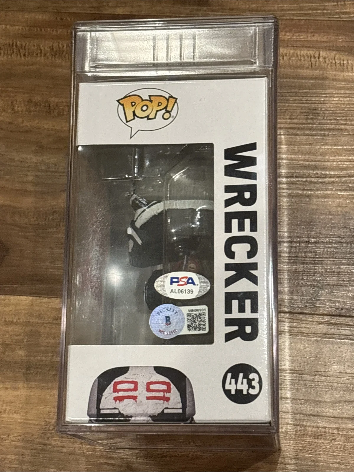 Dee Bradley Baker Signed Wrecker Star Wars The Bad Batch Funko Pop PSA Gem10Auto, image 2