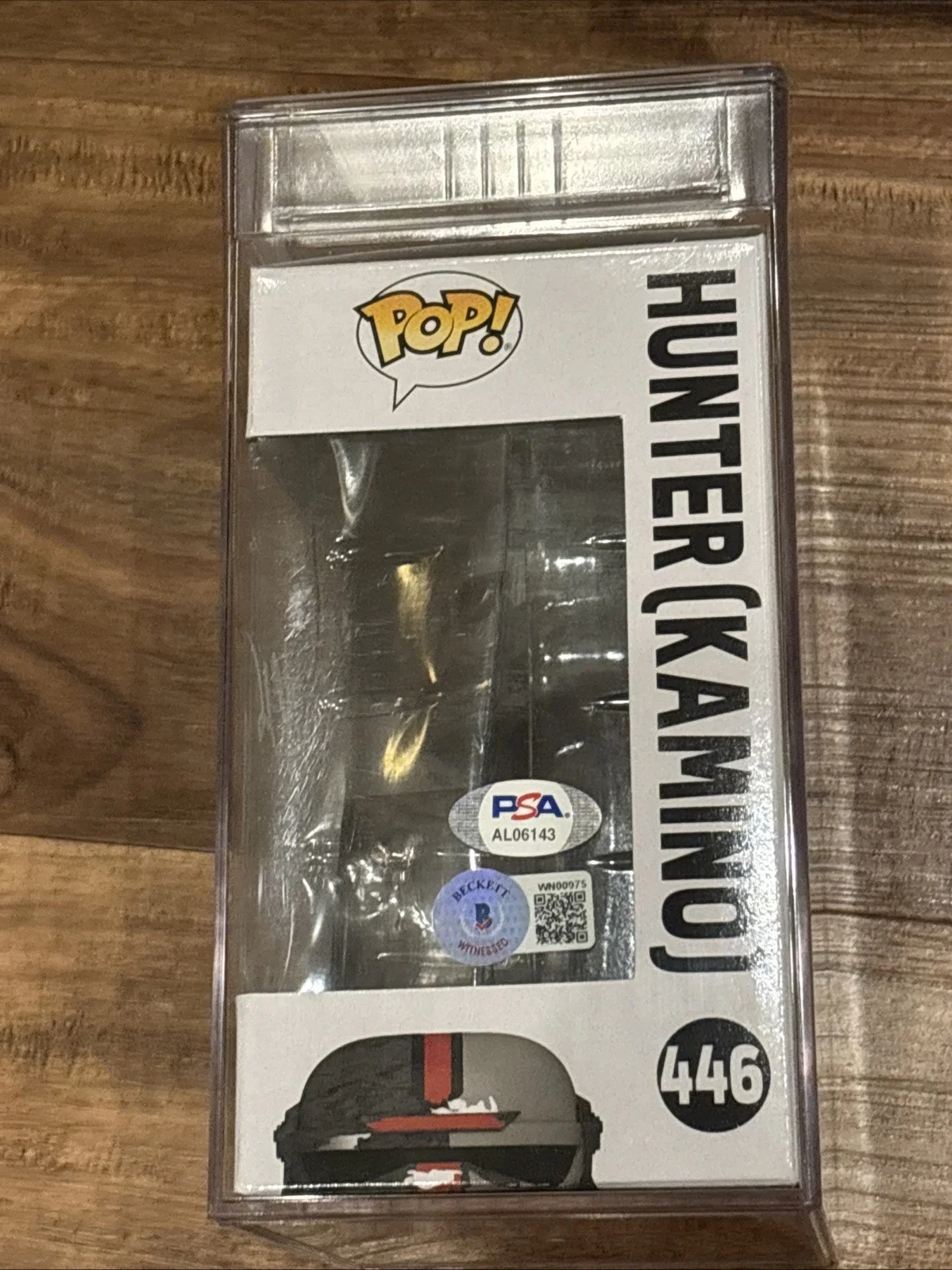 Dee Bradley Baker Signed Hunter Star Wars The Bad Batch Funko Pop PSA Gem 10Auto, image 2