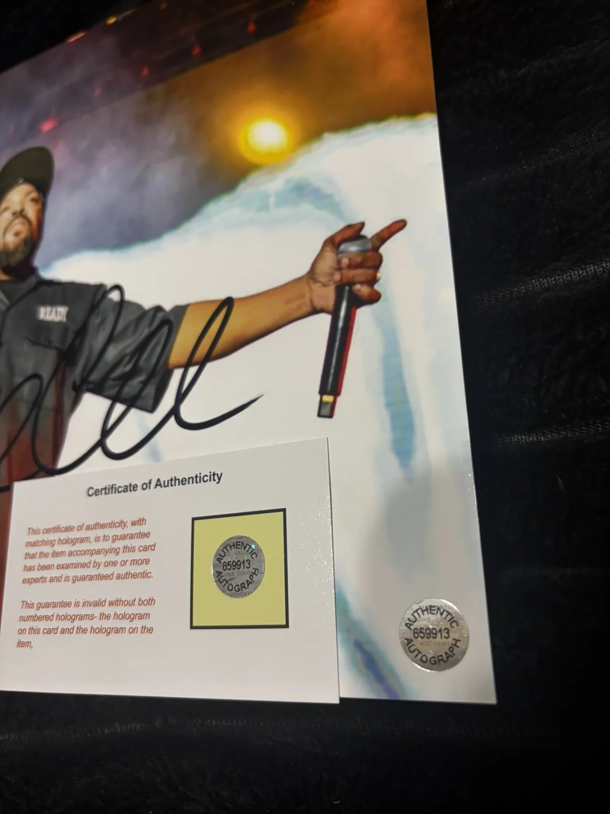 Ice Cube Signed Autographed Performing 8x10 Photo with COA/Matching Hologram, изображение 2