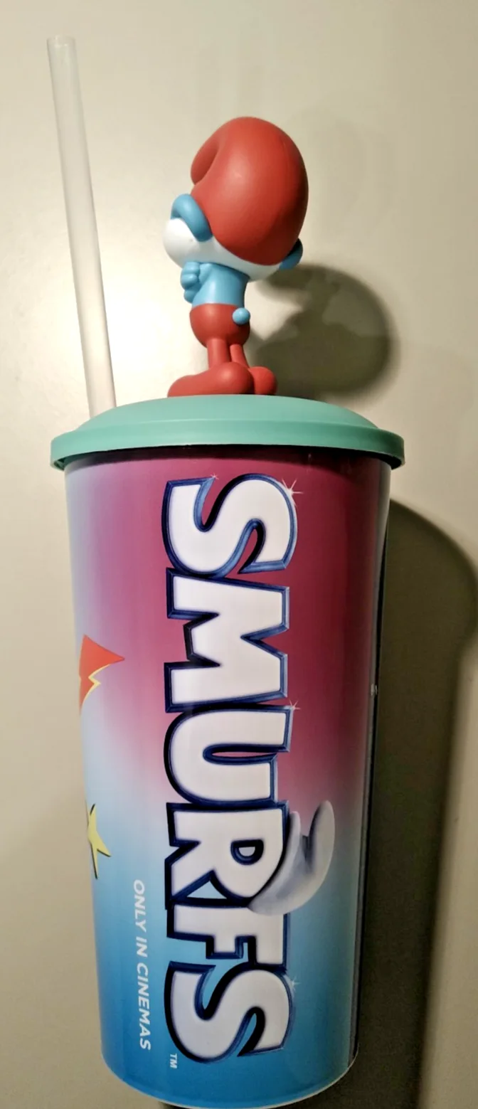 Smurfs Drinks Cup with Papa Smurf Detachable Figure Odeon 2025 UK New, изображение 3