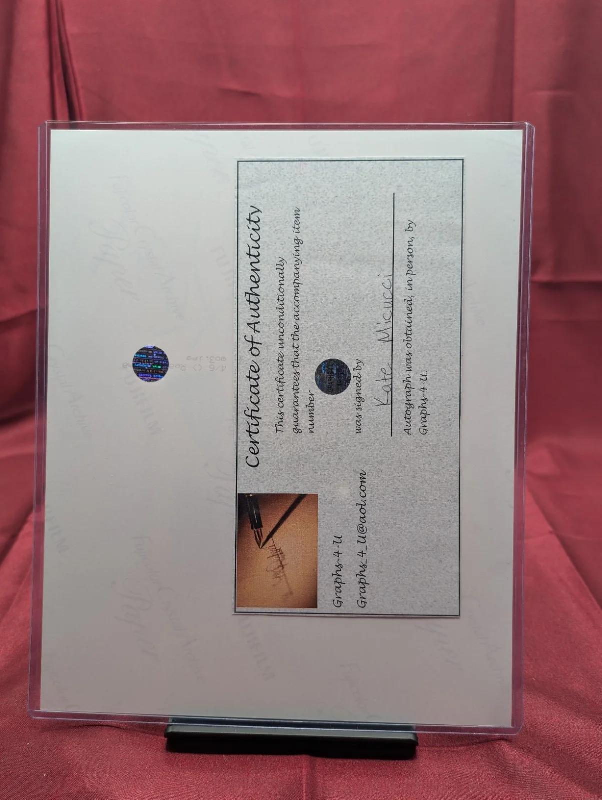 Kate Micucci — Kate Micucci Signed Garfunkel and Oates Autograph Big Bang Theory COA h, image 2