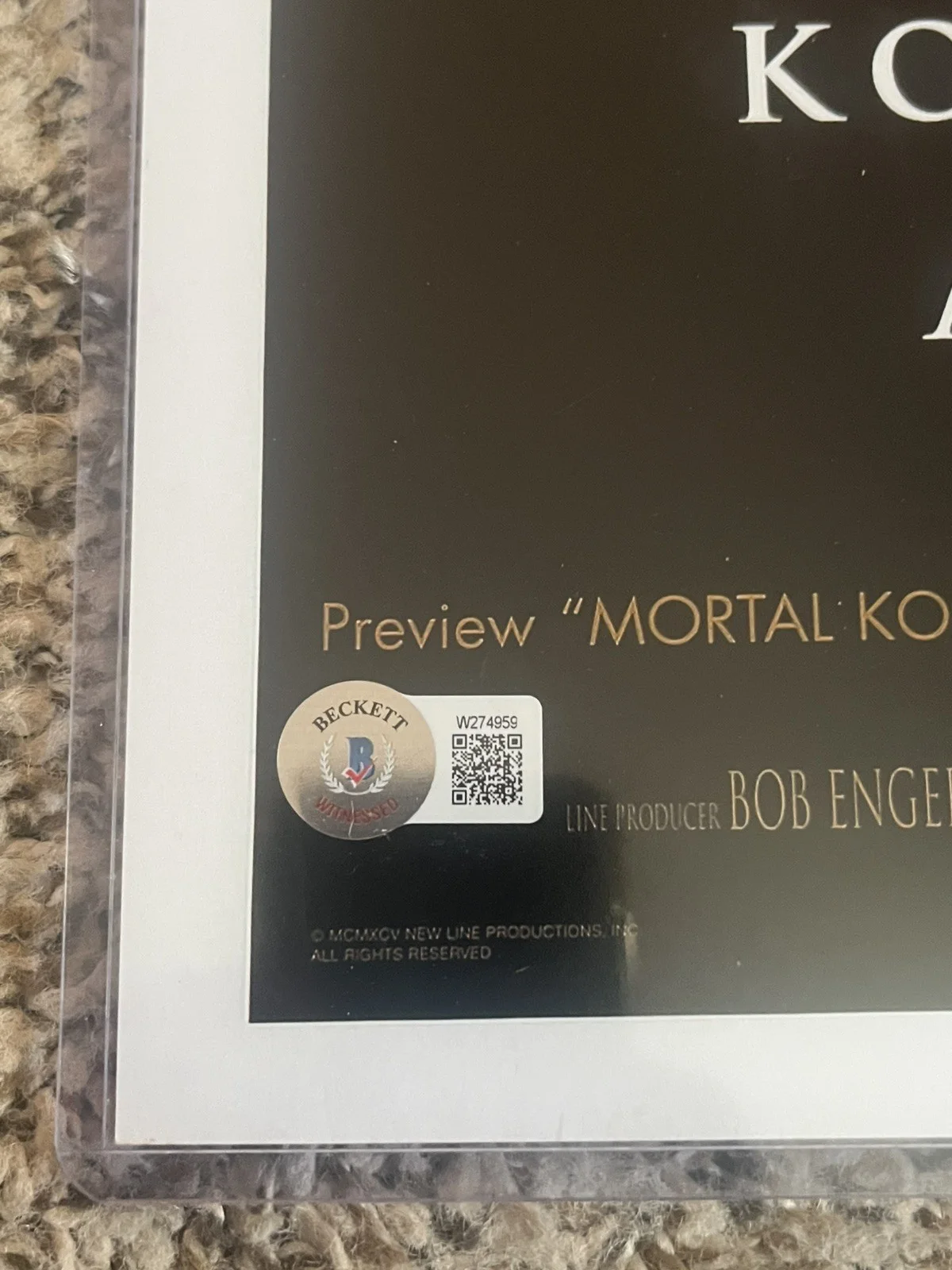 PETIT CASAMASSA 2x Signed 12x18 Photo Mortal Kombat JSA COA S, изображение 3