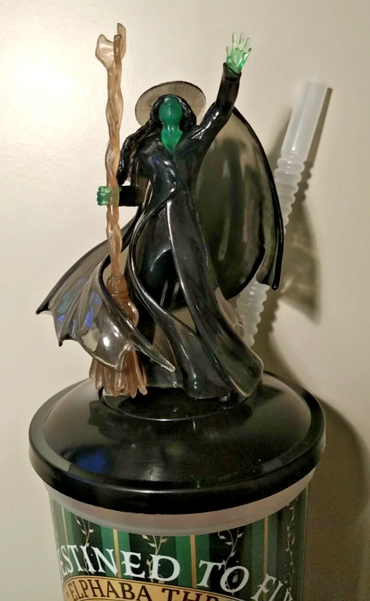 Wicked for Good Drinks Cup with Detachable Elphaba Figure Odeon 2025 UK New, image 2