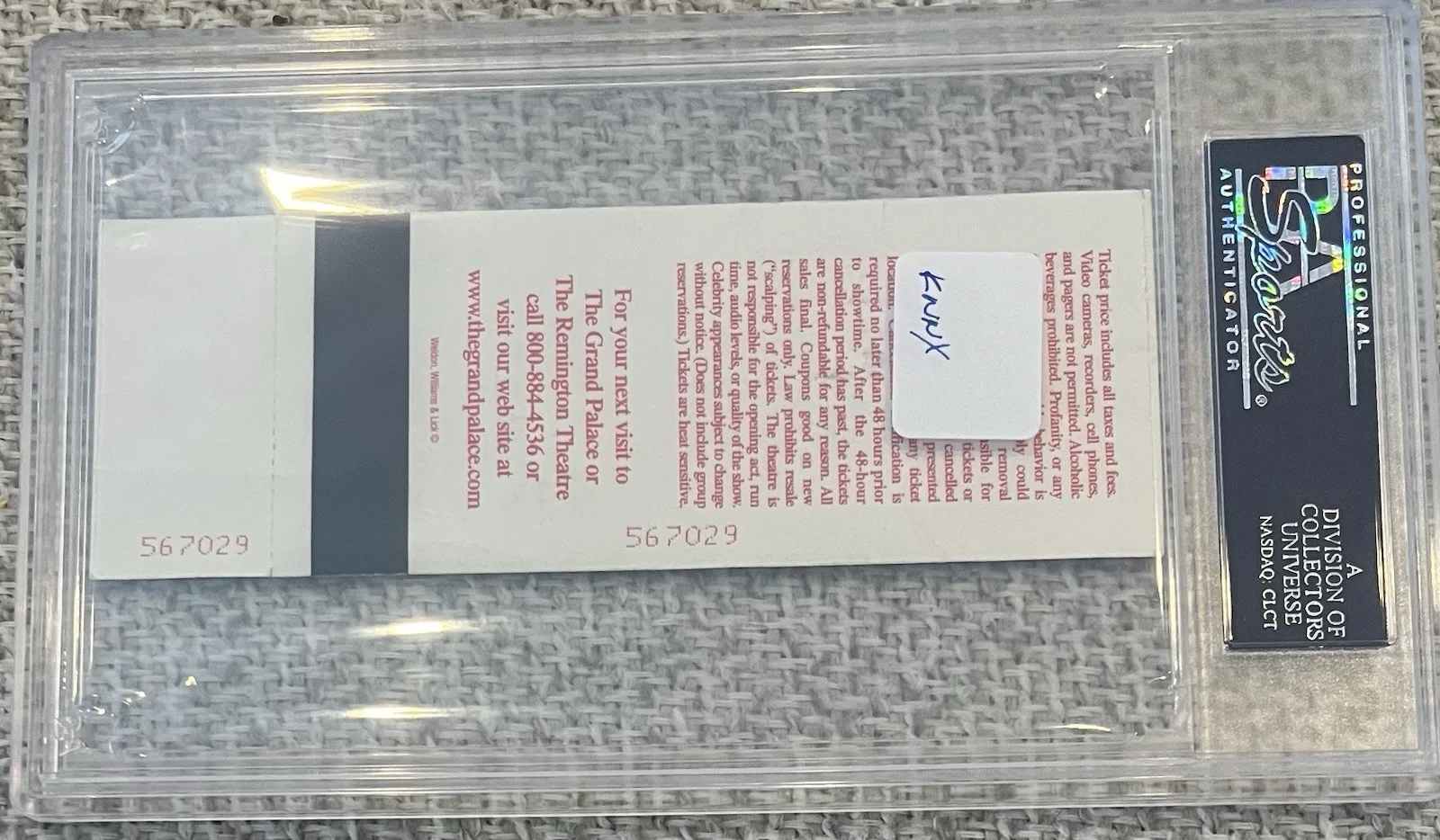 Vince Neil Motley Crue Signed Ticket 2003 Gem Autograph PSA/DNA Nice, изображение 3