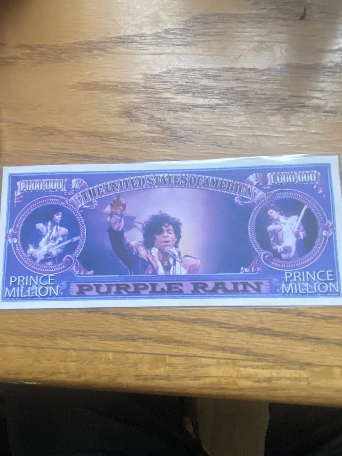 IN MEMORY OF PRINCE ROGERS NELSON PURPLE PLAY MONEY HIP HOP MEMORABILIA RARE, изображение 2