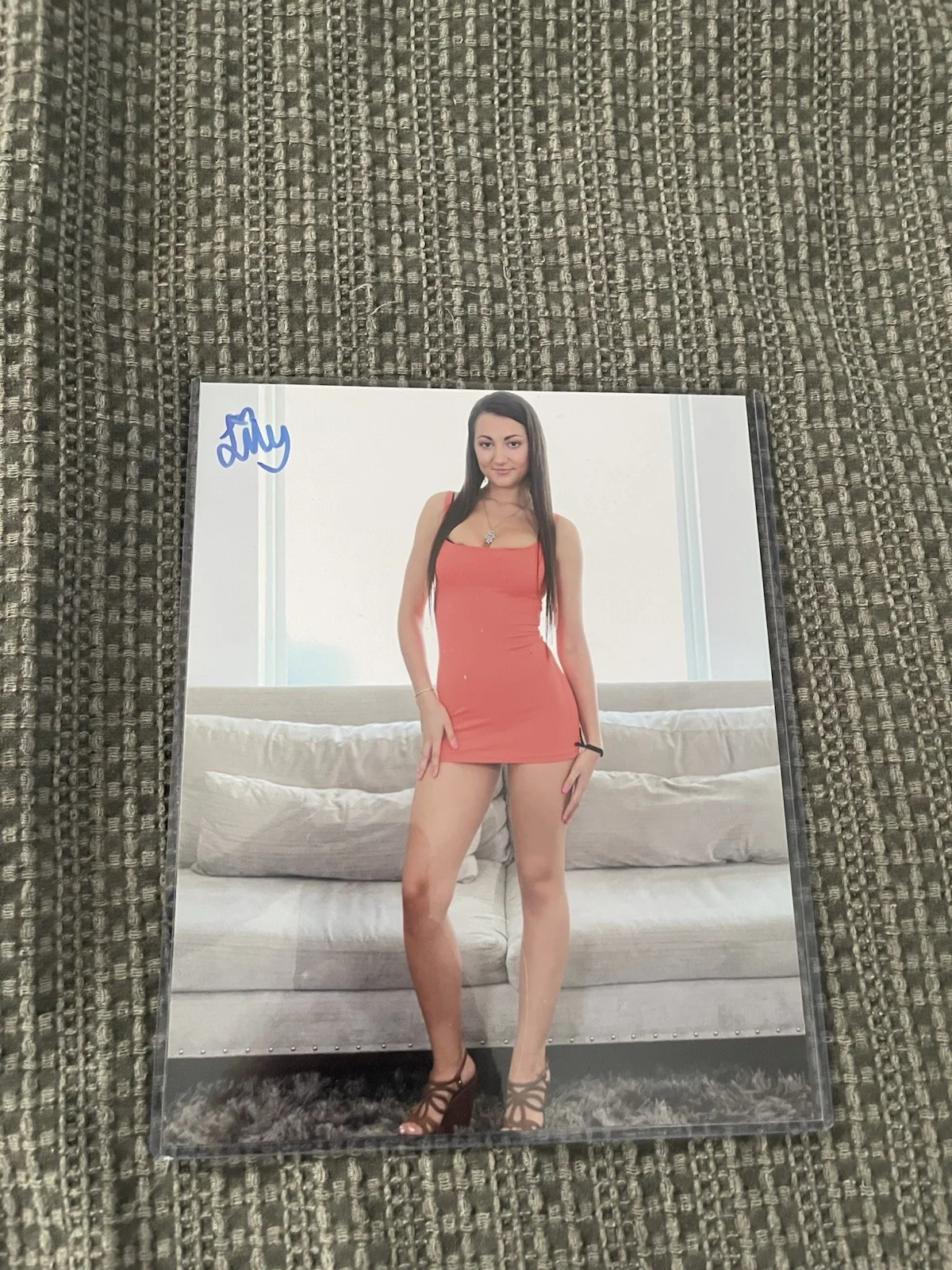 Allison Moore & Lily Addams autographs bundle 8x10 glossy photos adult AVN, изображение 3