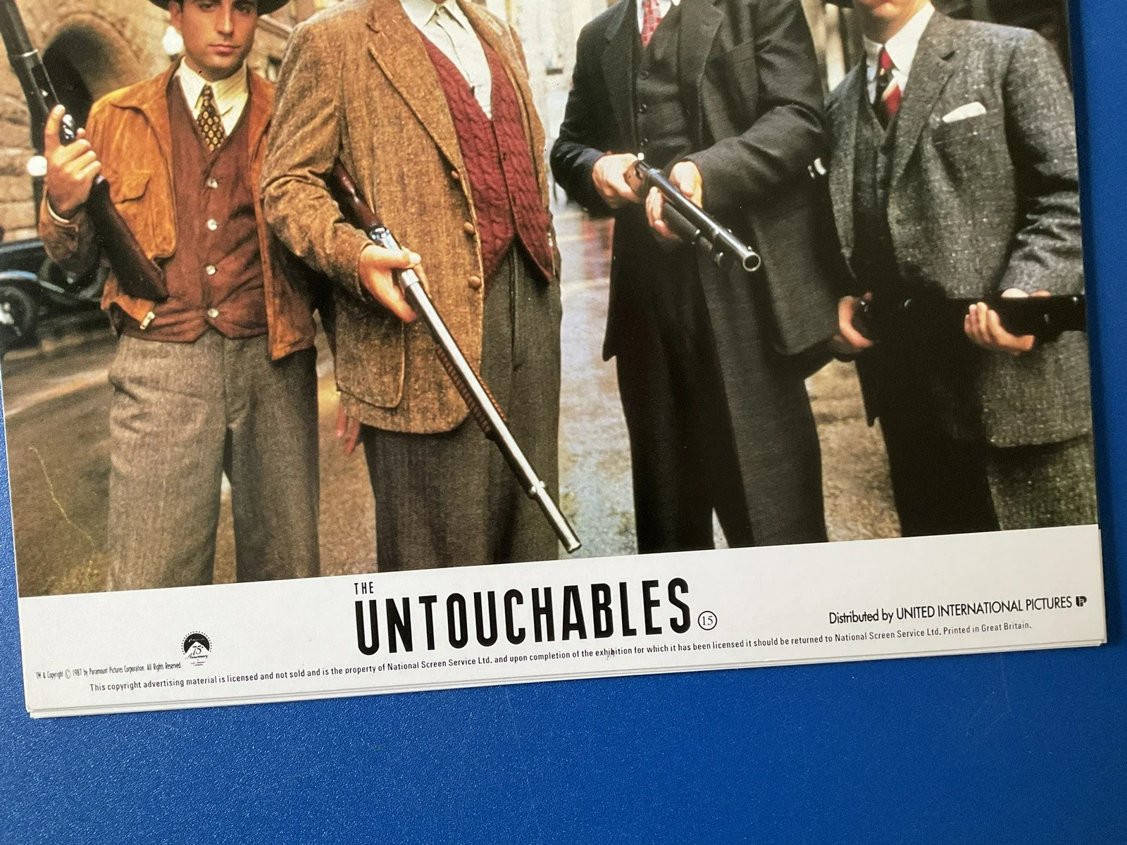 The Untouchables. Original set of 8 lobby cards. Mint. 10x8” DePalma. De Niro, изображение 3