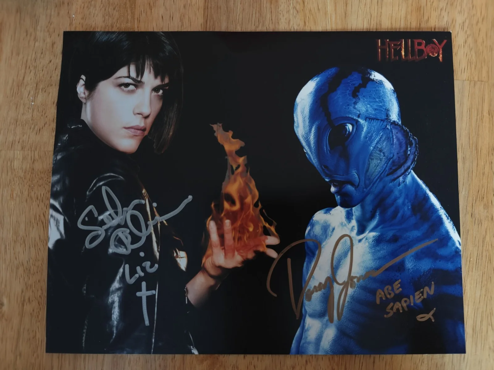 Selma Blair and Doug Jones — Selma Blair & Doug Jones HELLBOY Signed Autograph 8x10 Photo Witness Beckett BAS