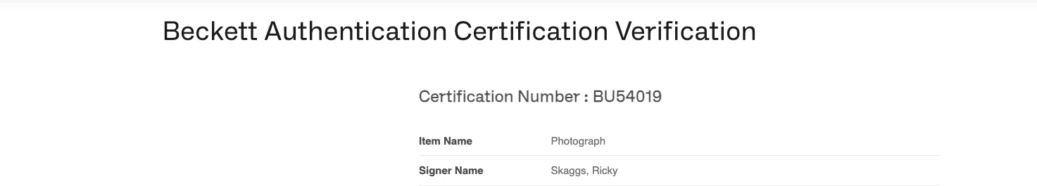 Ricky Skaggs Signed 8x10 Photo BAS Beckett Certified BU54019 Bluegrass Legend, изображение 5