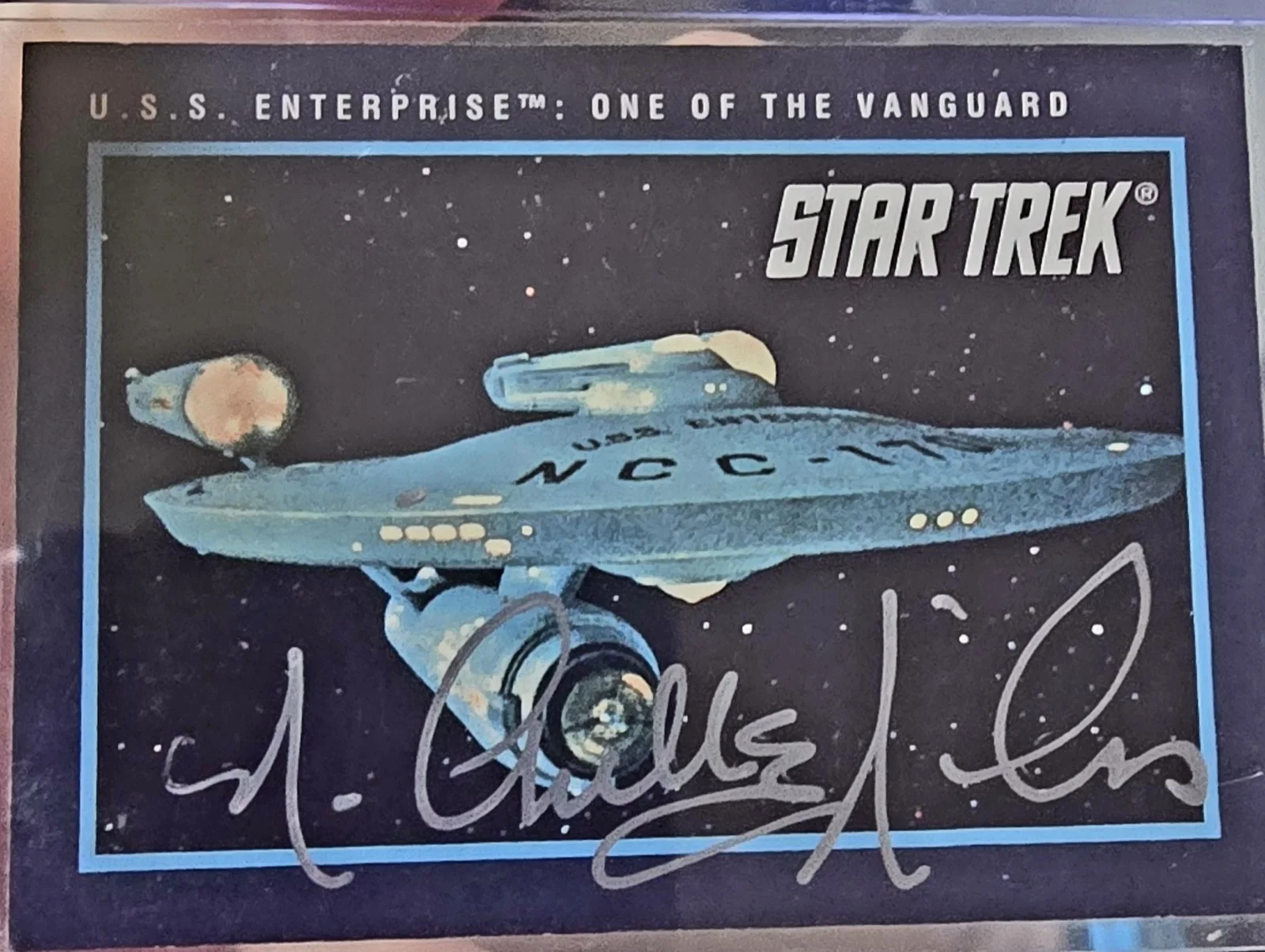 Nichelle Nichols — Star Trek 1991 Impel card signed Nichelle Nichols Lt. Uhura