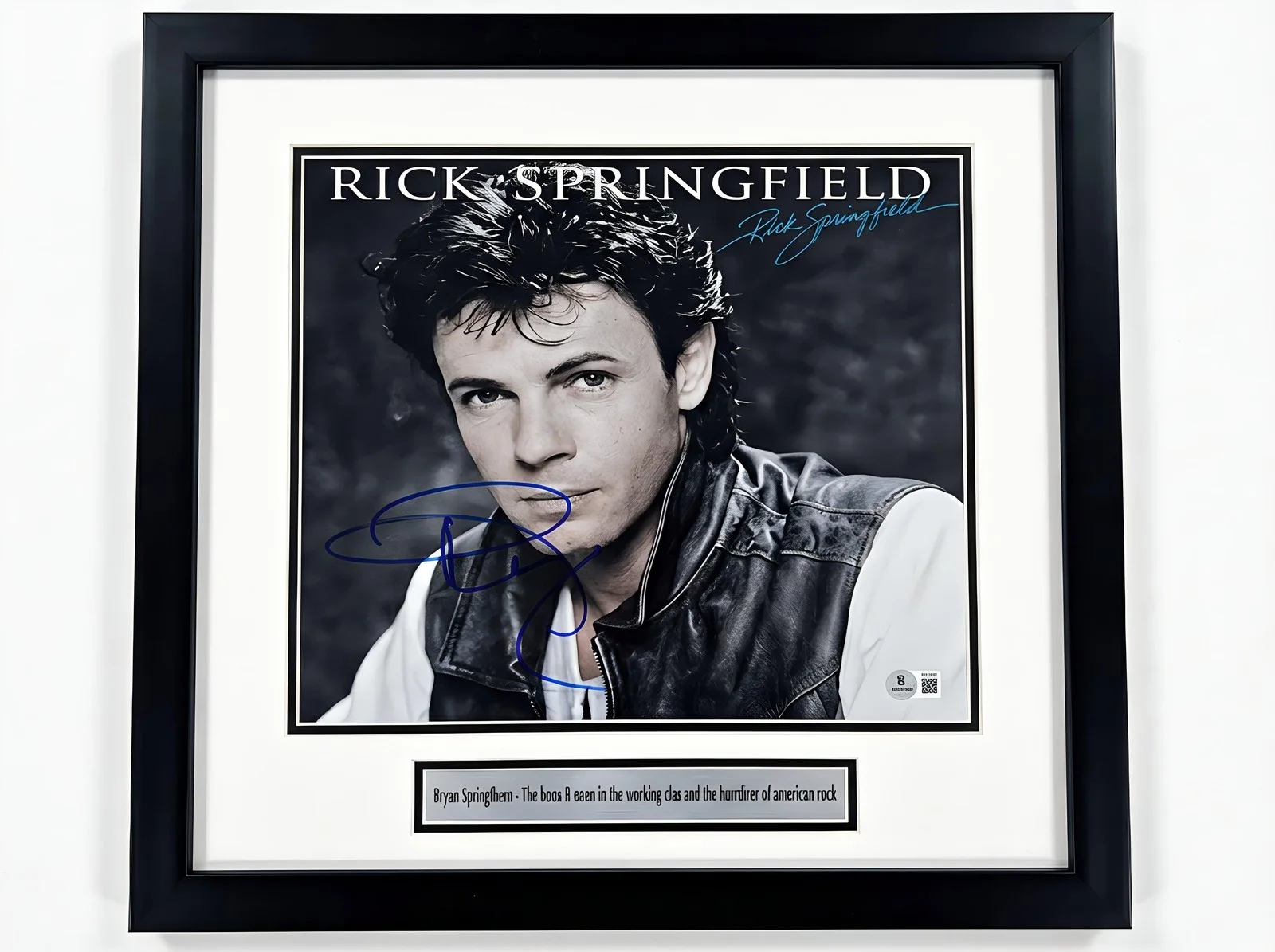 Rick Springfield Autographed Living in Oz Vinyl Album Insert Beckett Cert, изображение 2