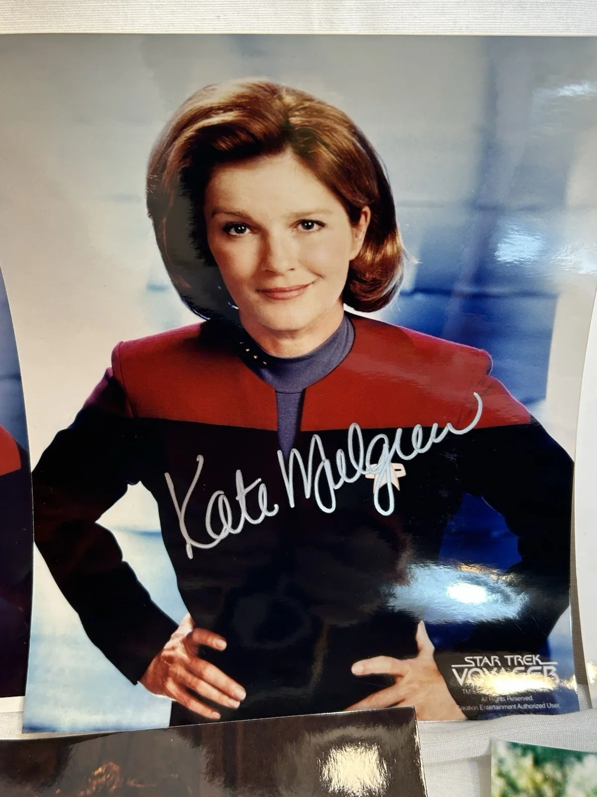 Star Trek Voyager Cast Signed Lot of 5 Photos Horan, Mulgrew, Dourif, Amendola, изображение 3