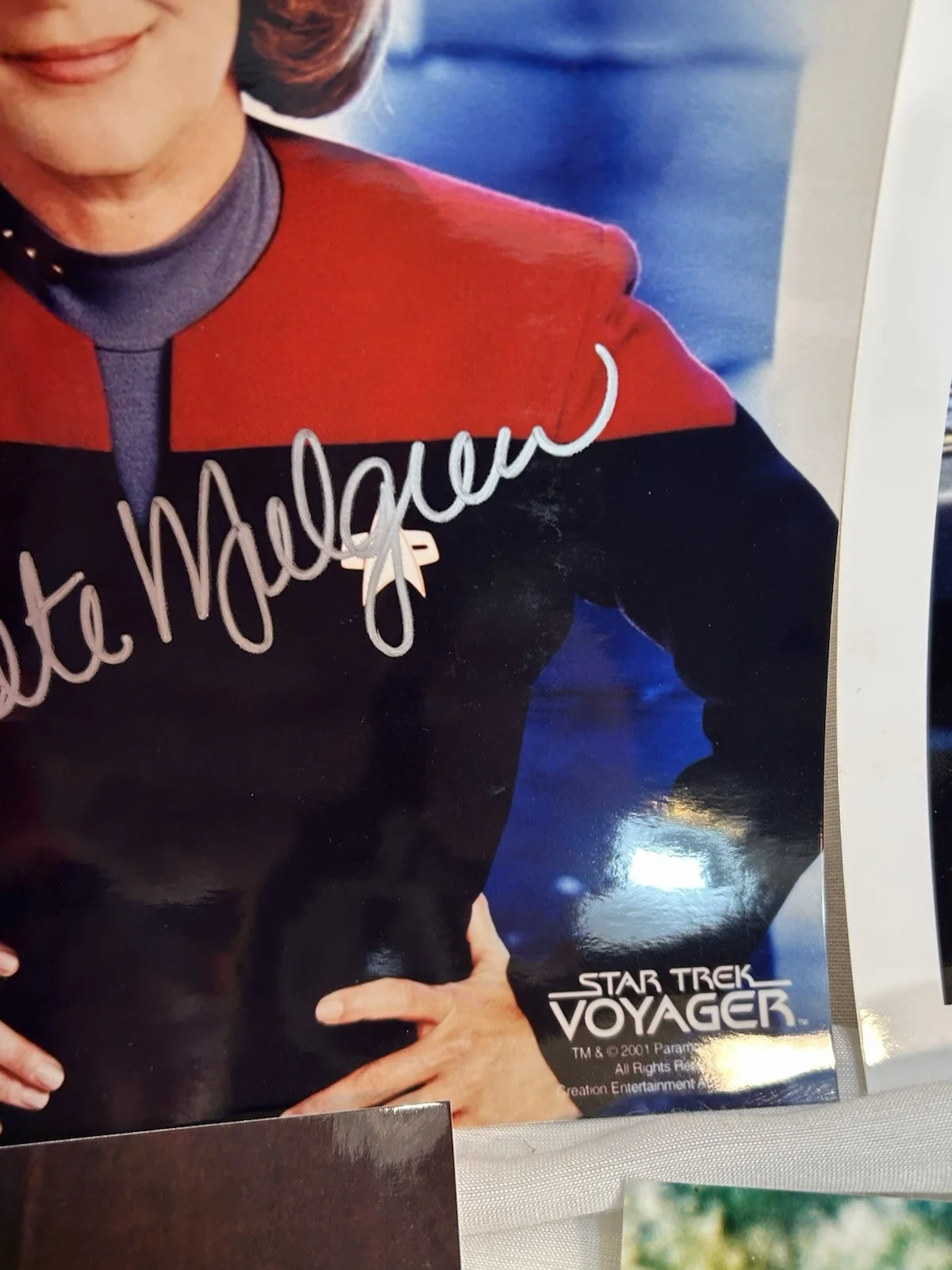 Star Trek Voyager Cast Signed Lot of 5 Photos Horan, Mulgrew, Dourif, Amendola, изображение 4