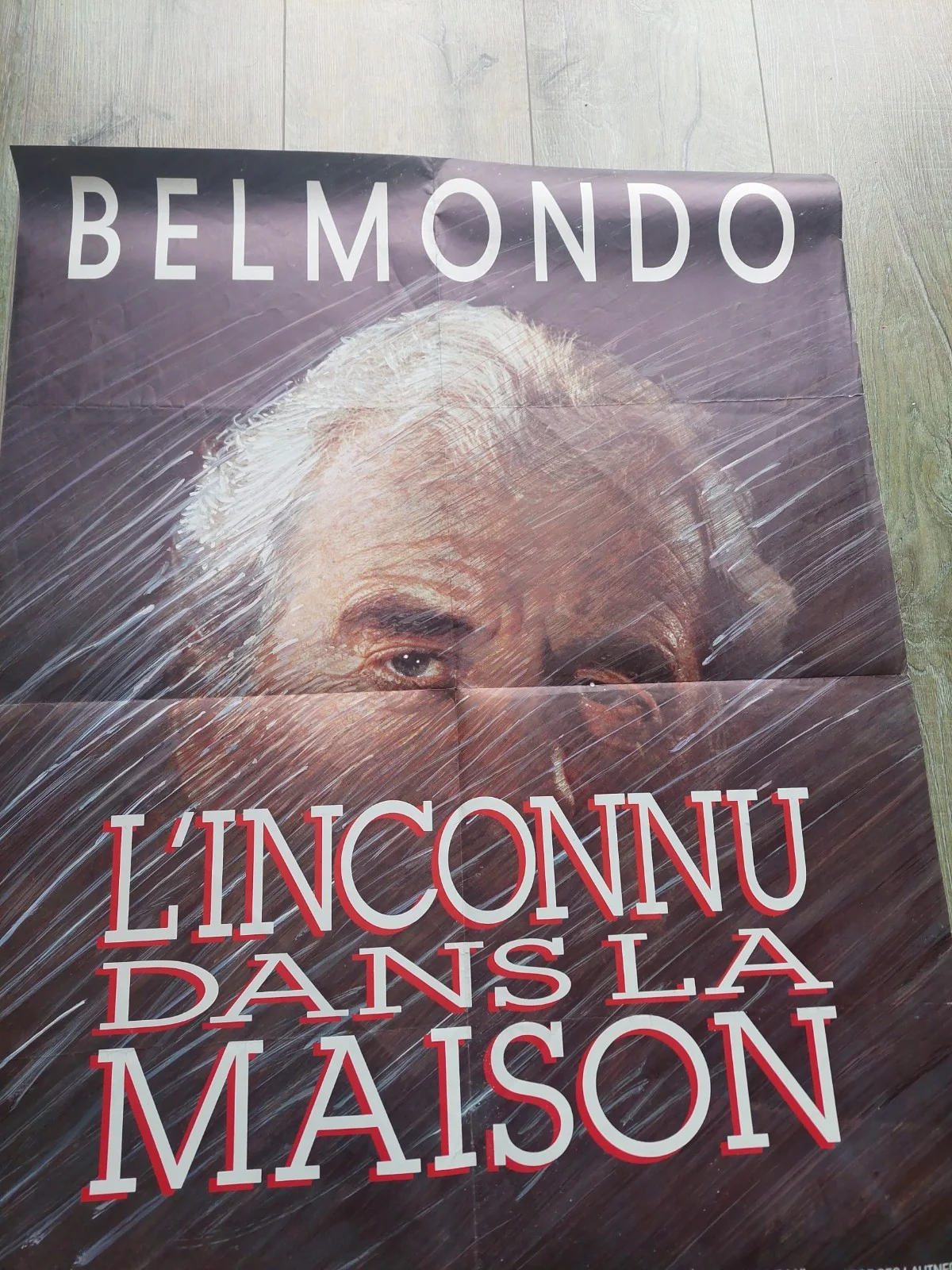 Jean-Paul Belmondo French Movie Poster L'Inconnu Dans La Maison, изображение 3