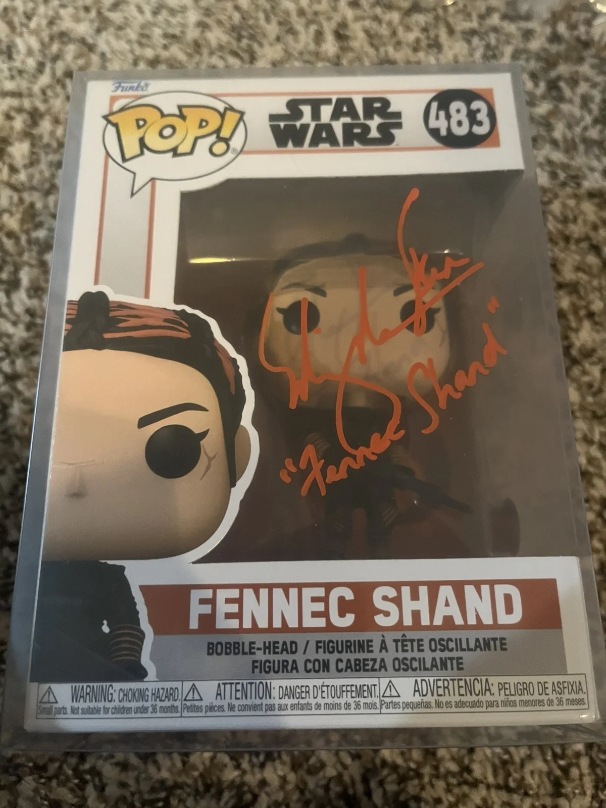 Ming-Na Wen — Ming-Na Wen signed Fennec Shand Funko Pop Mandalorian autograph BAS Beckett Holo